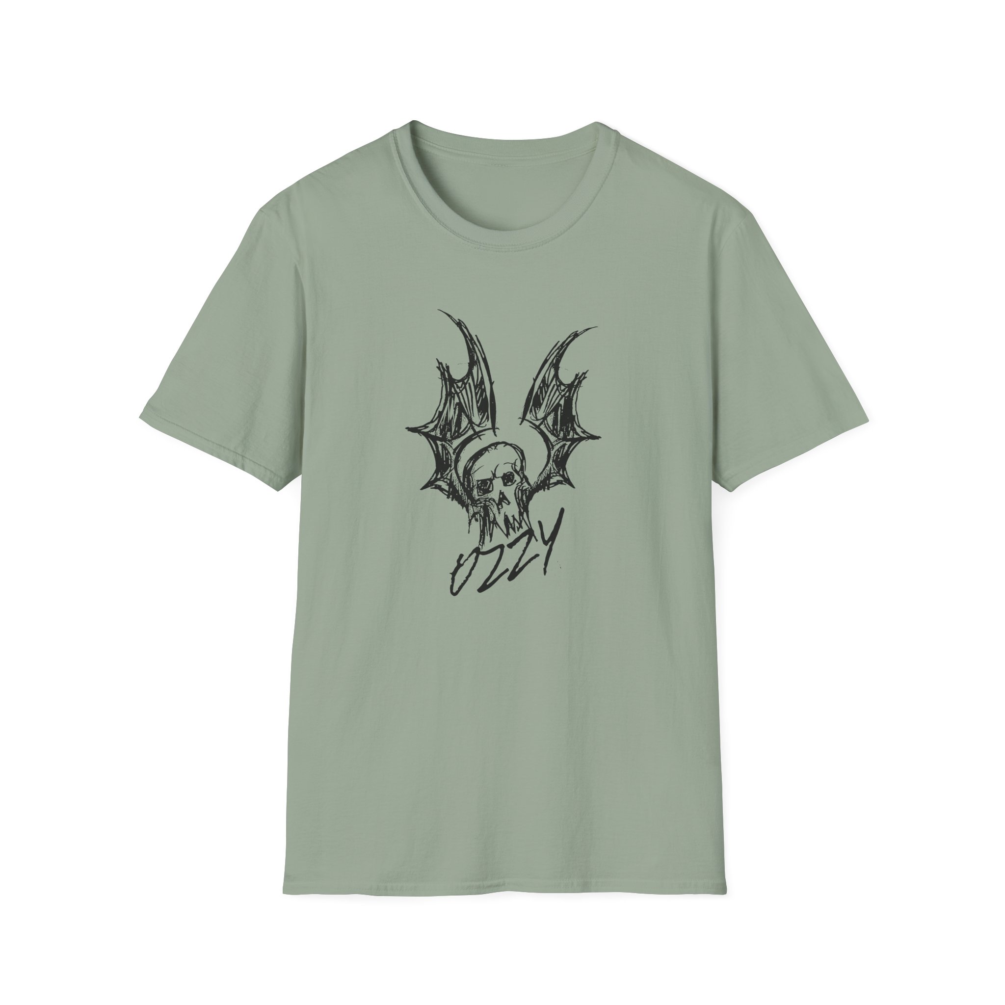 Ozzy Osbourne Bat Sketch Unisex Softstyle T-Shirt
