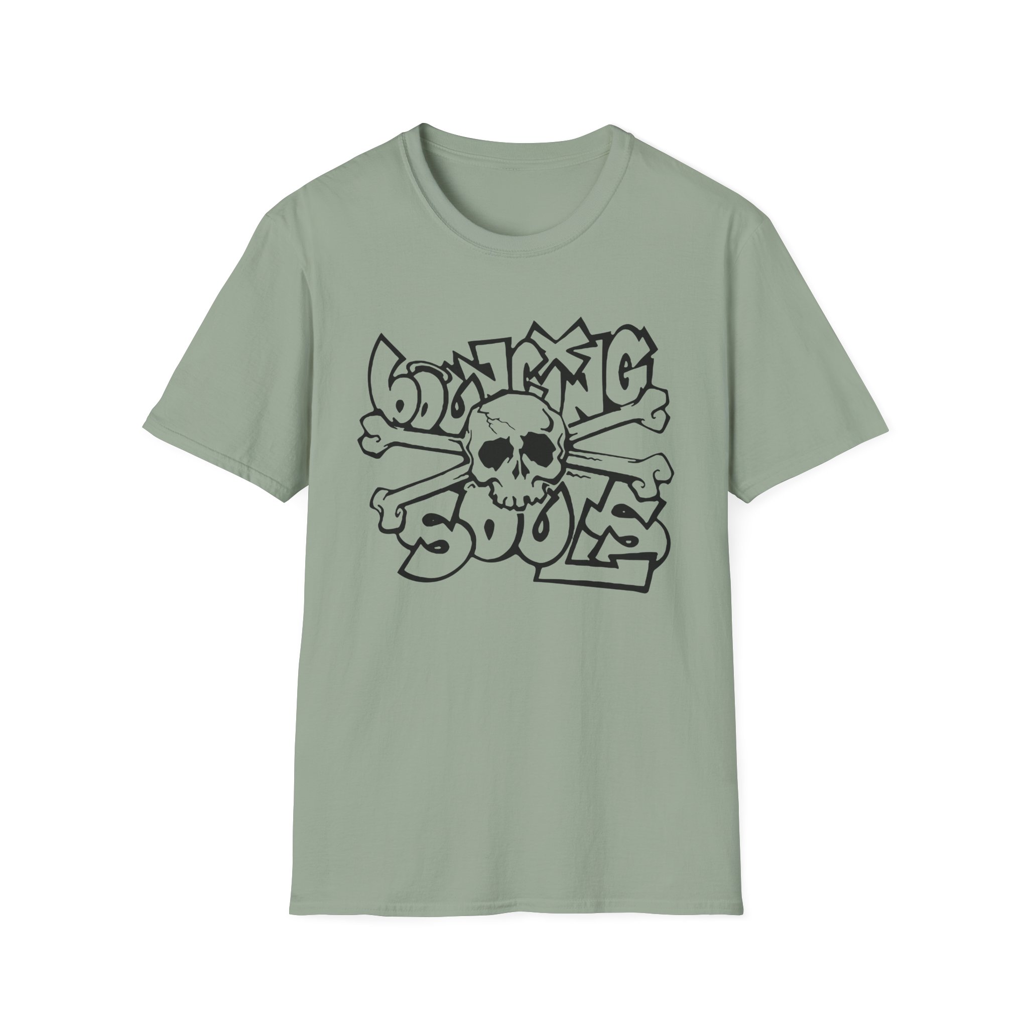 The Bouncing Souls Skull And Crossbones Unisex Softstyle T-Shirt