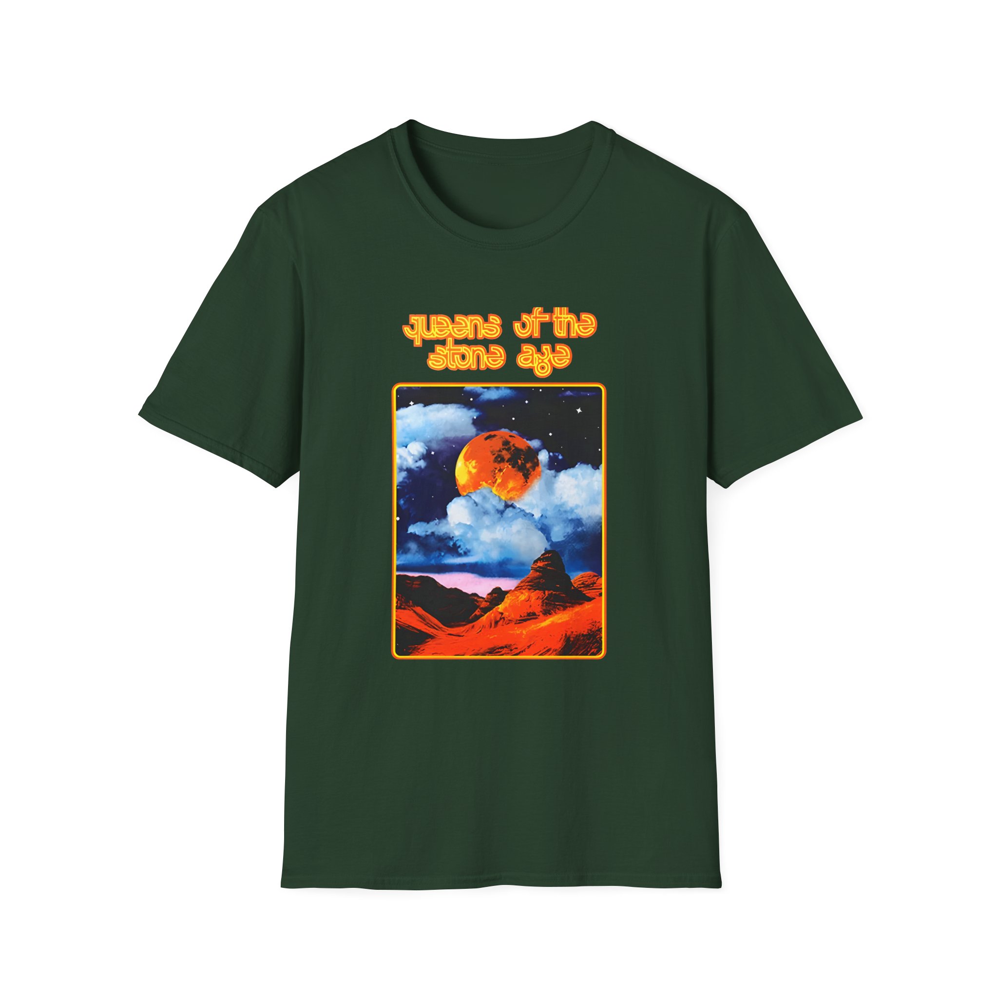 Queens of the Stone Age Moon Landscape Unisex Softstyle T-Shirt
