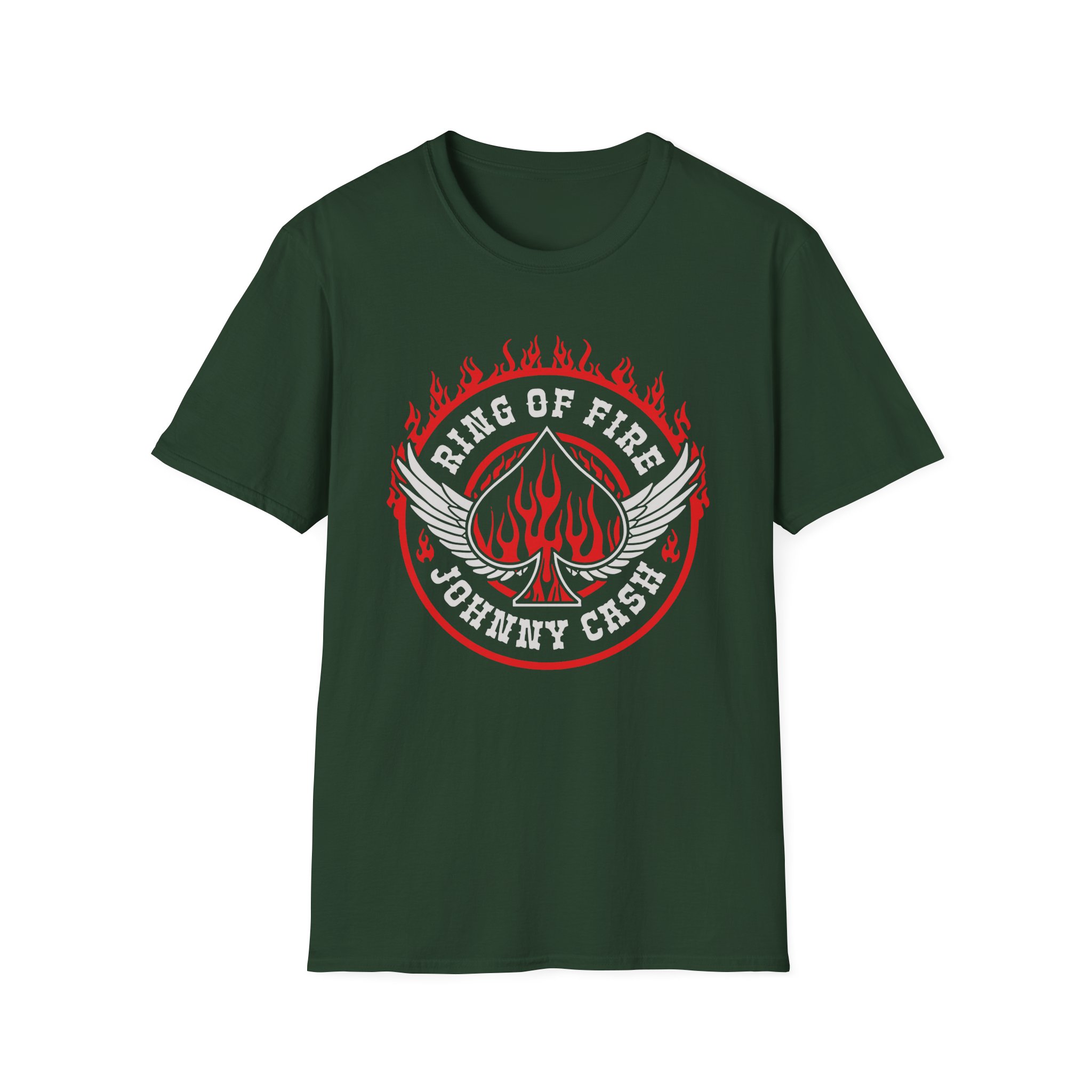 Johnny Cash Ring of Fire Unisex Softstyle T-Shirt