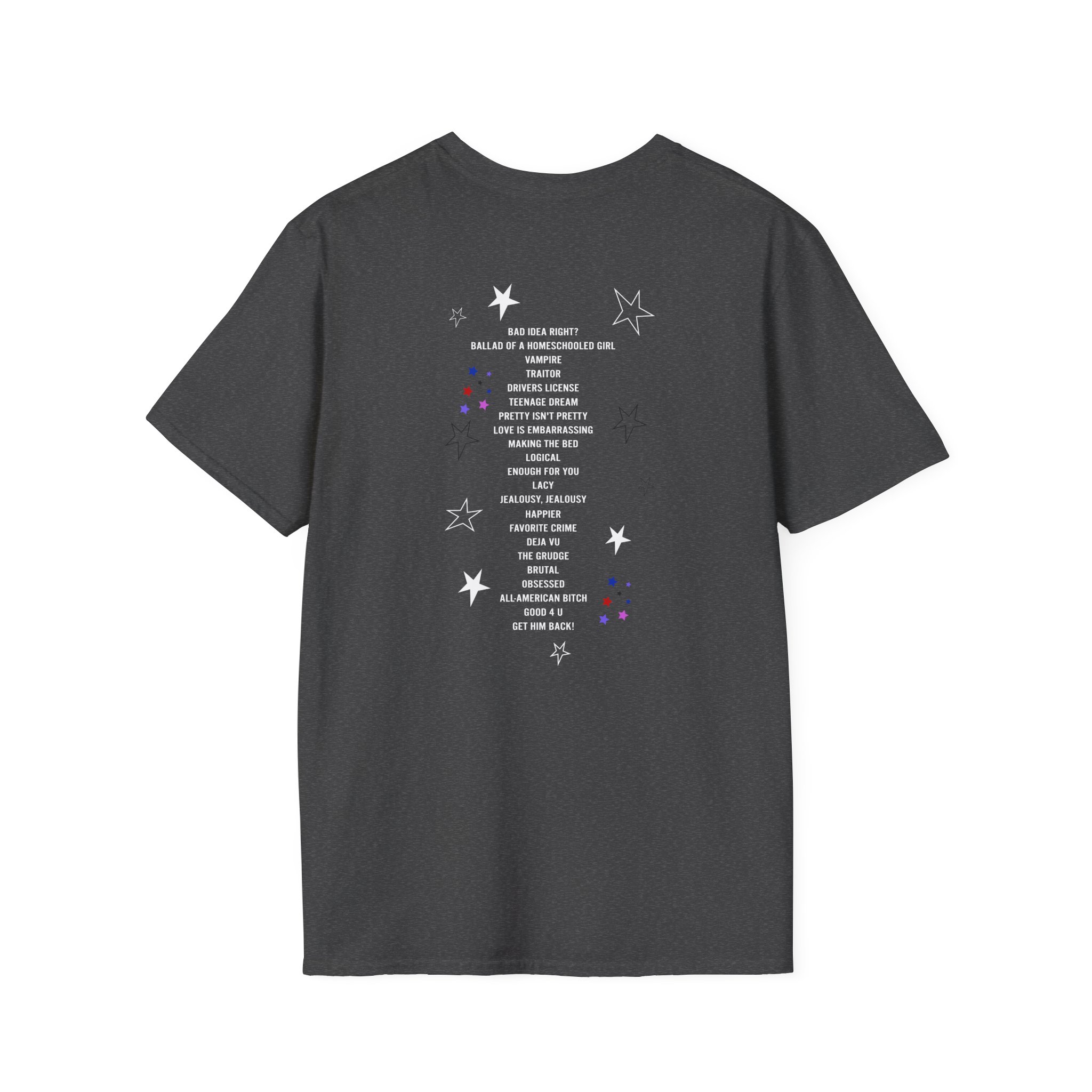 Olivia Rodrigo GUTS world tour unisex softstyle t-shirt