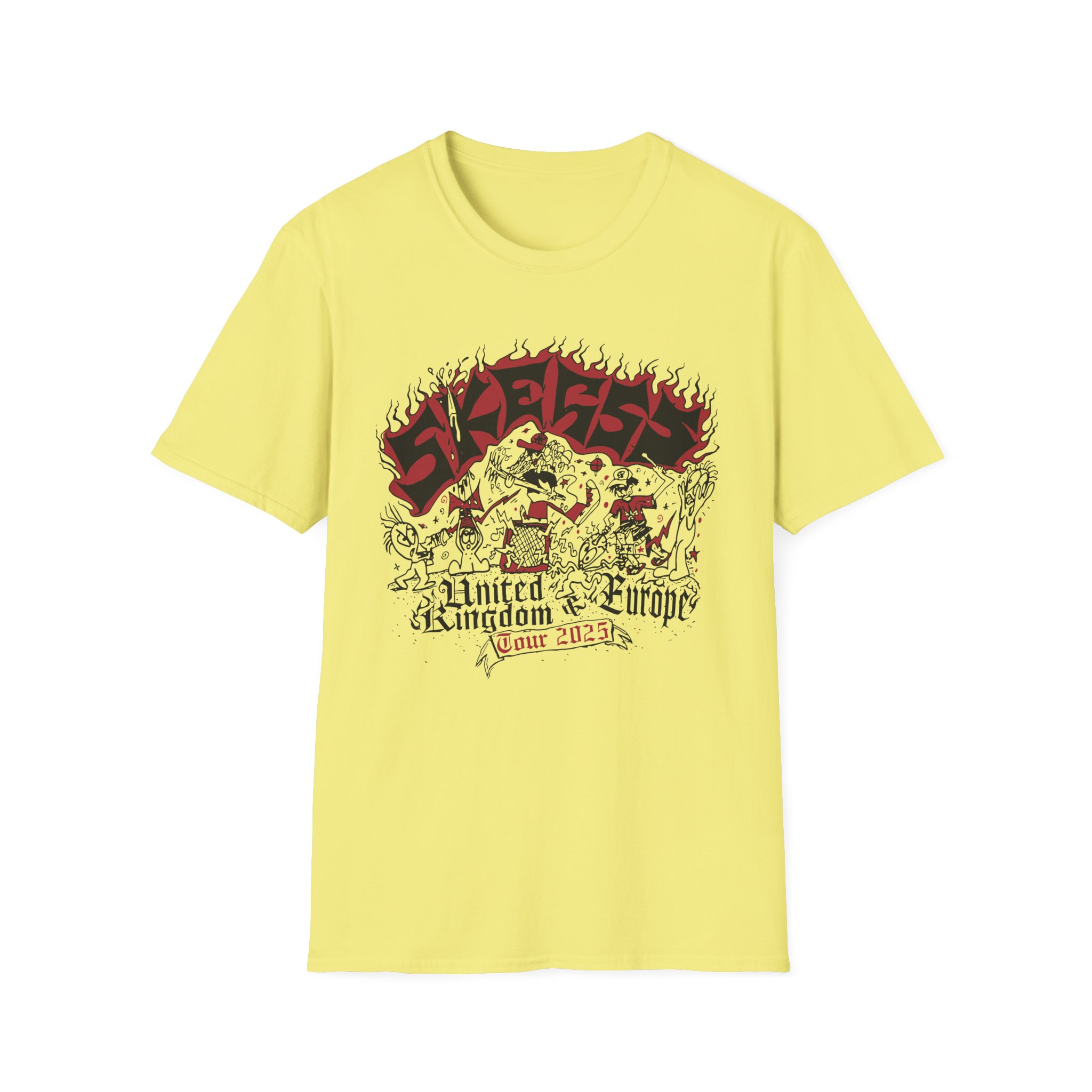 Skegss Uk Eu Tour 2025 Unisex Softstyle T-Shirt