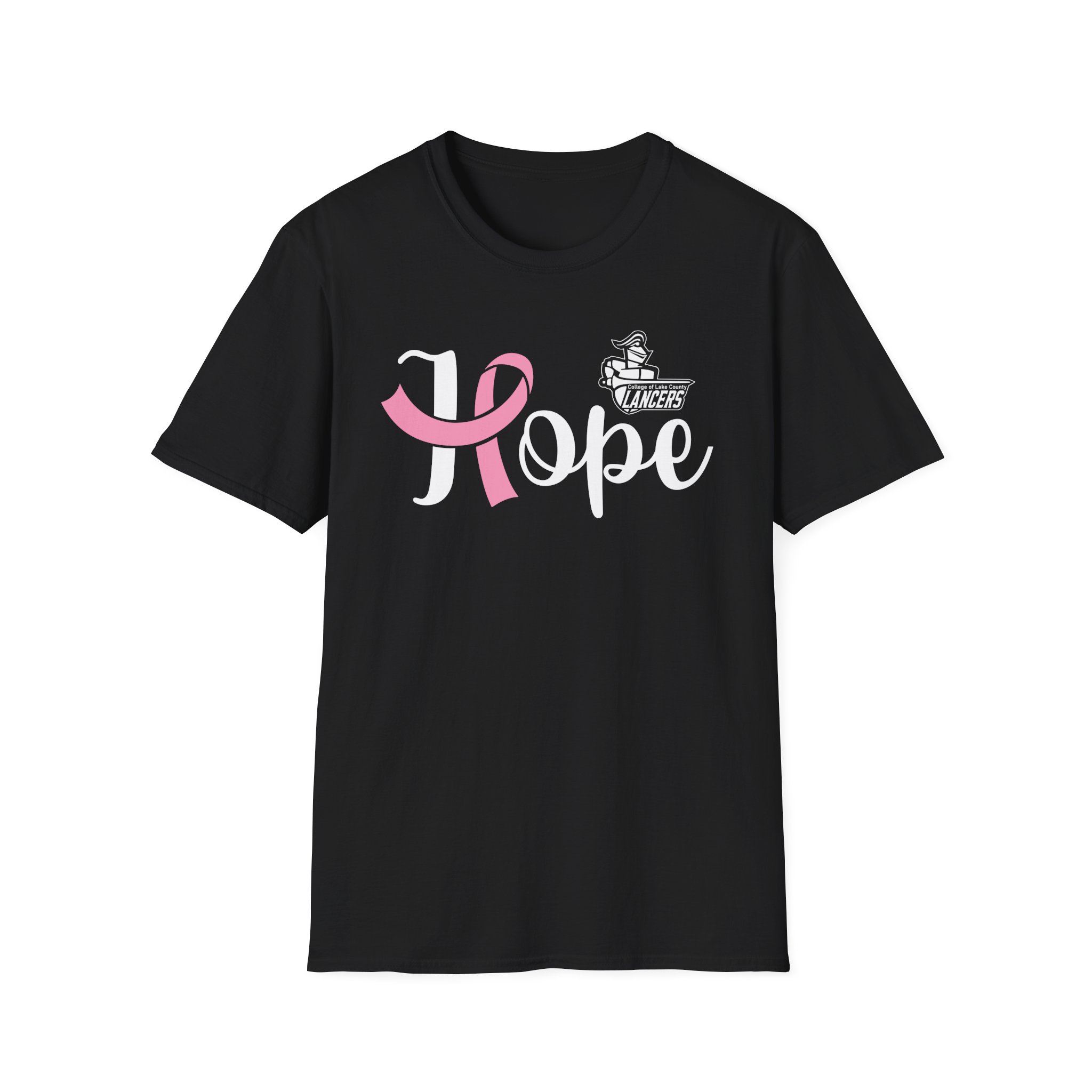 College Lake County Ribbon Hope Unisex Softstyle T-Shirt