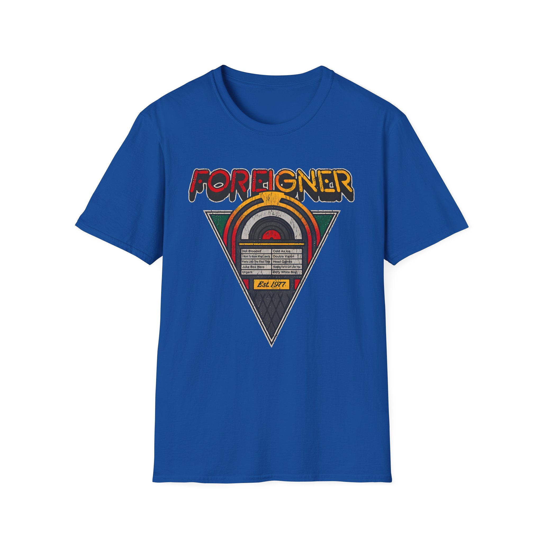 Foreigner Juke Box Unisex Softstyle T-Shirt