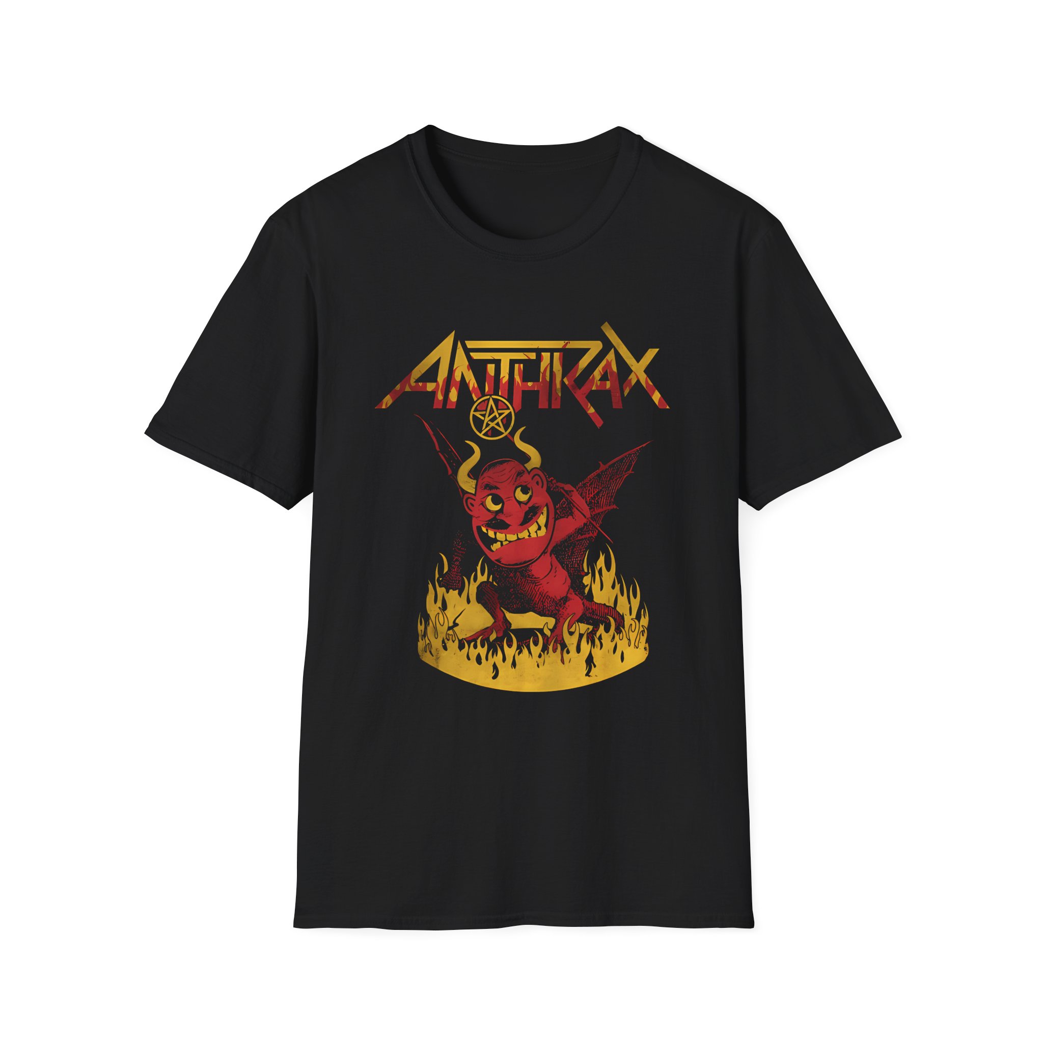 Anthrax Coal Demon Unisex Softstyle T-Shirt