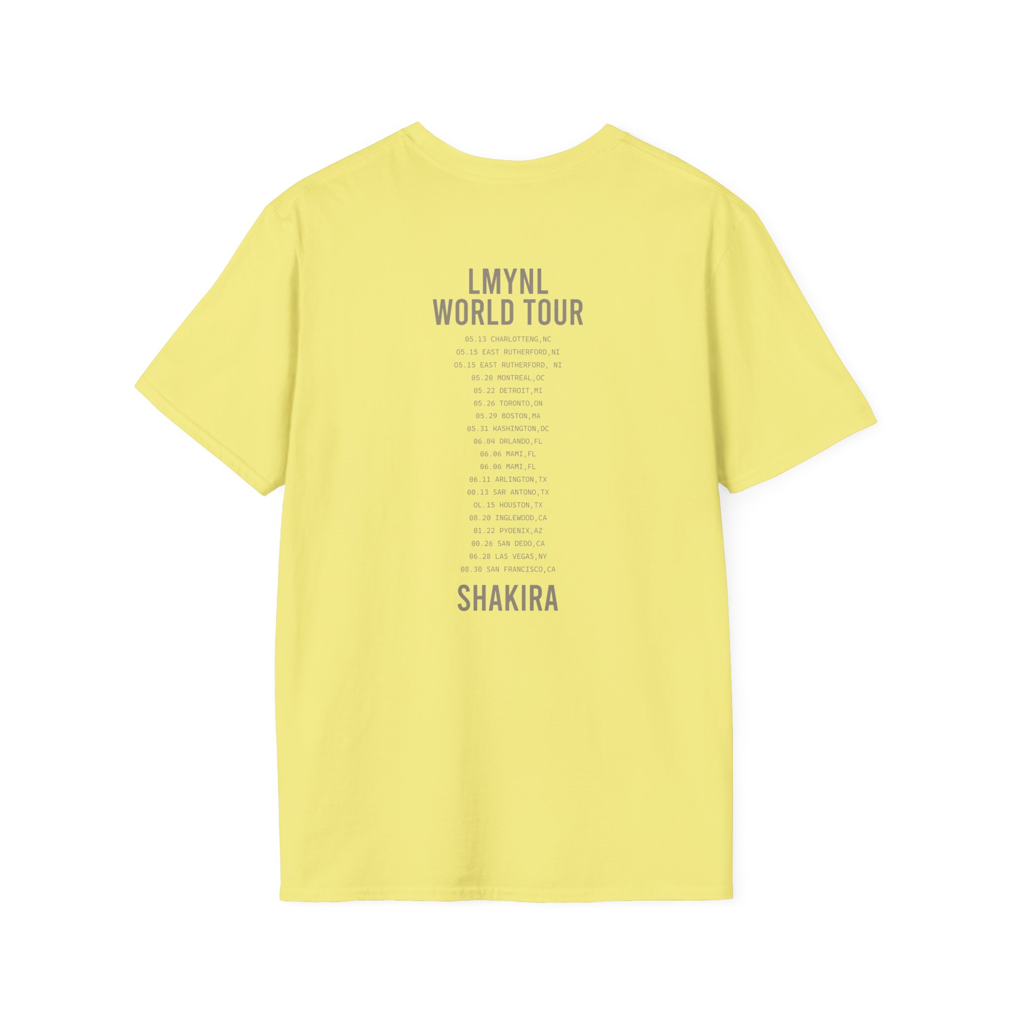 Shakira Dollar Bill Unisex Softstyle T-Shirt