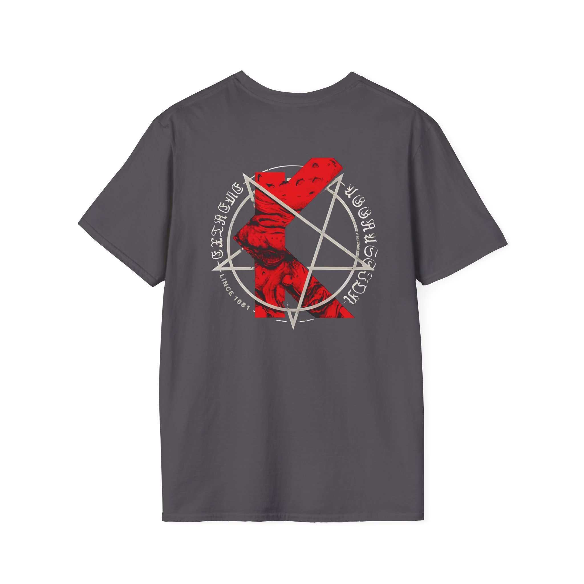Kreator K-line Pentagram Unisex Softstyle T-Shirt
