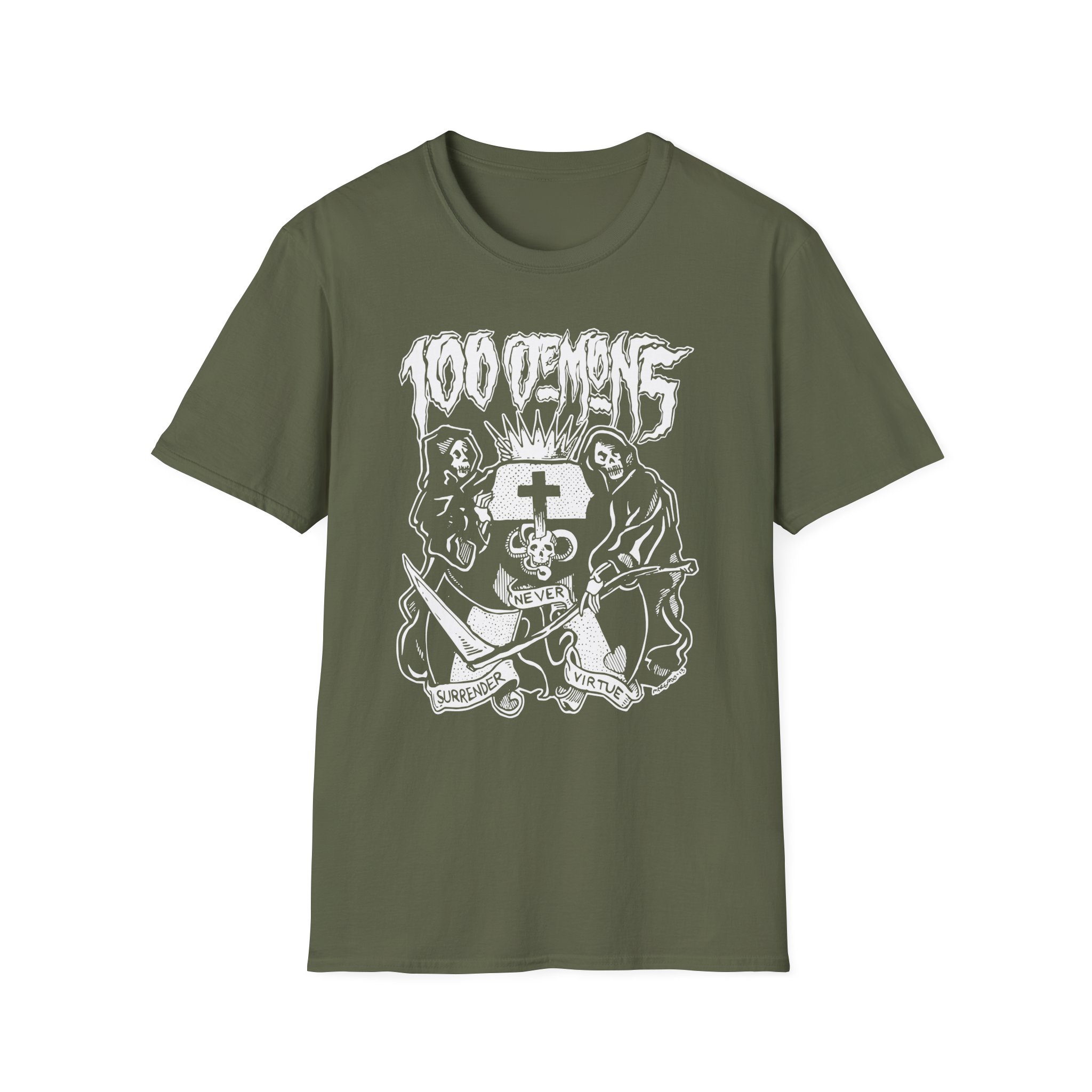 100 Demons Unisex Softstyle T-Shirt