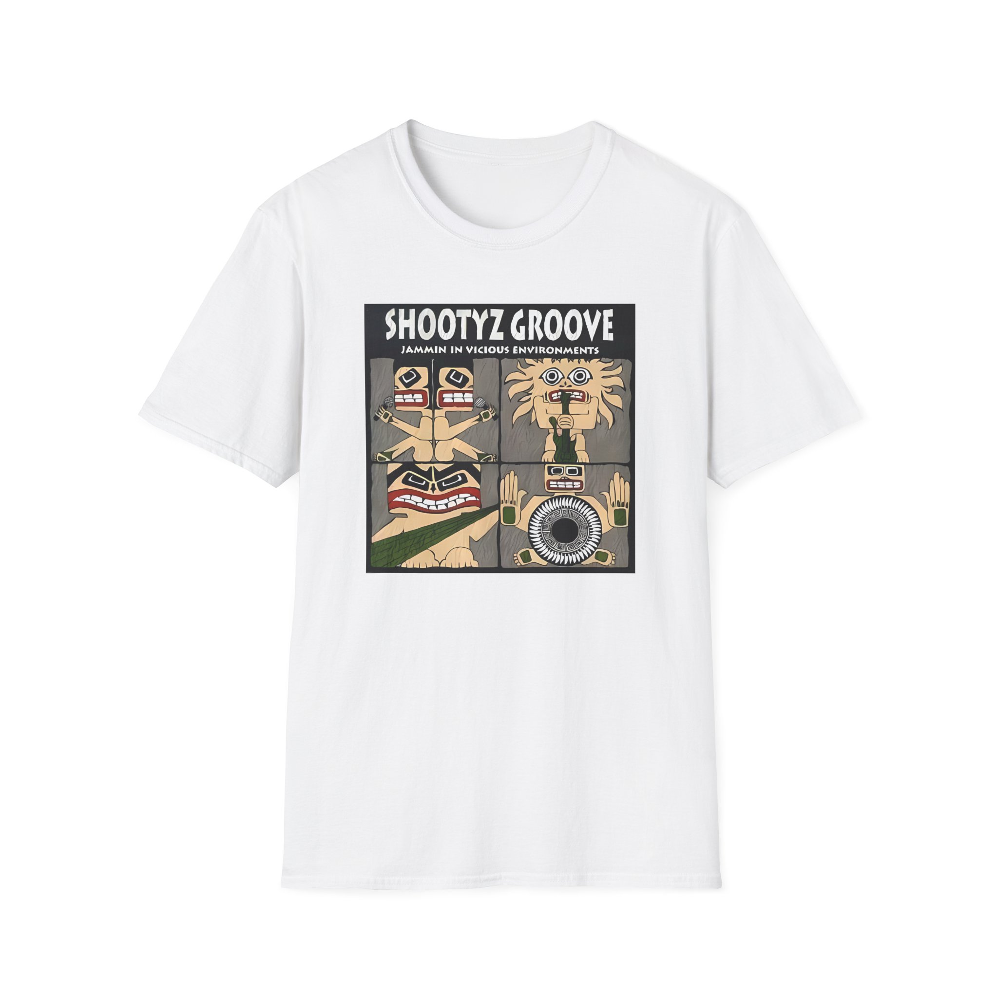 Shootyz Groove Jammin in Vicious Environments Album Cover Unisex Softstyle T-Shirt