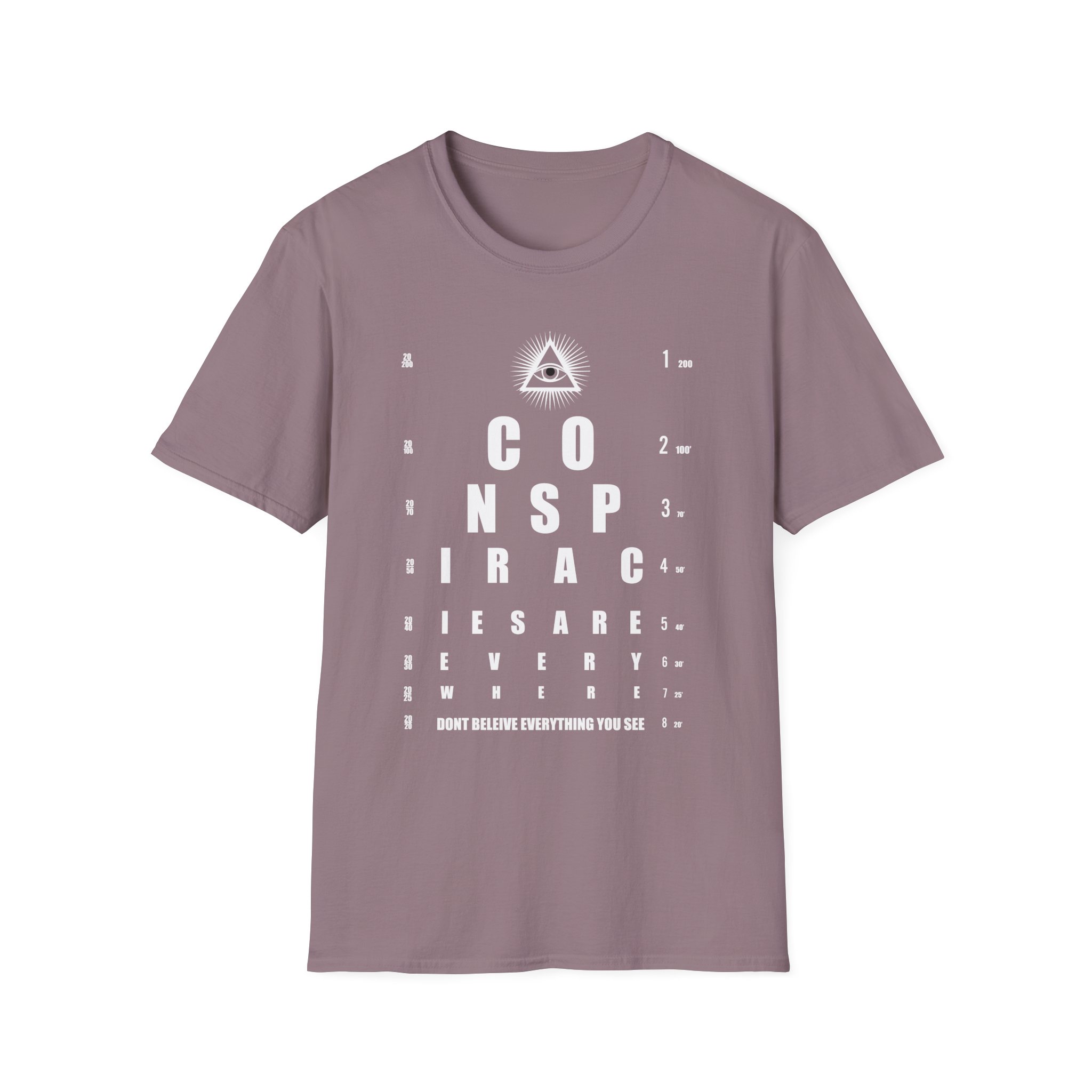 Shane Dawson Allseeing Eye Chart Conspiracy OU Unisex Softstyle T-Shirt