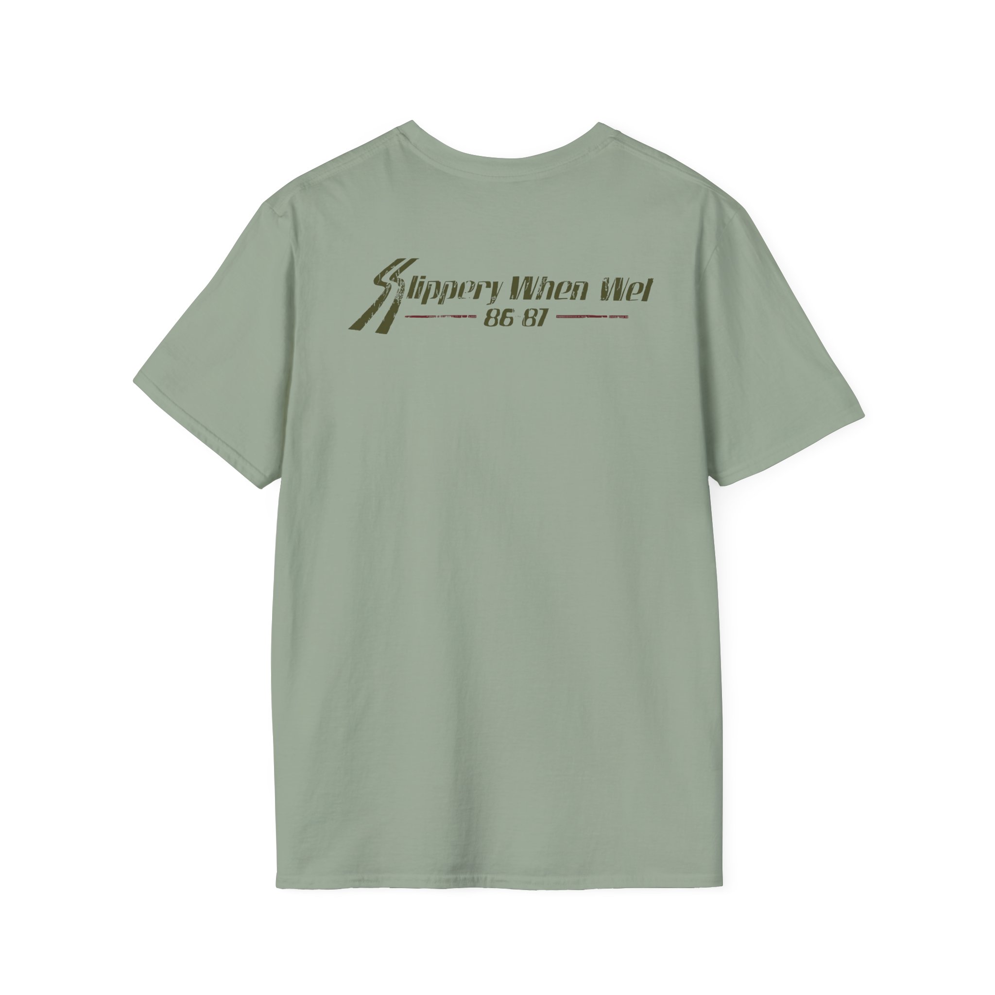 Bon Jovi Slippery When Wet Vintage World Tour Unisex Softstyle T-Shirt