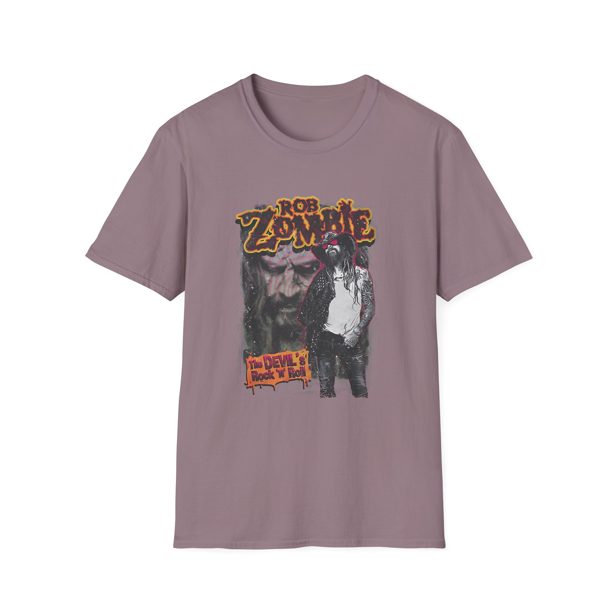Rob Zombie Devils Rock N Roll Unisex Softstyle T-Shirt