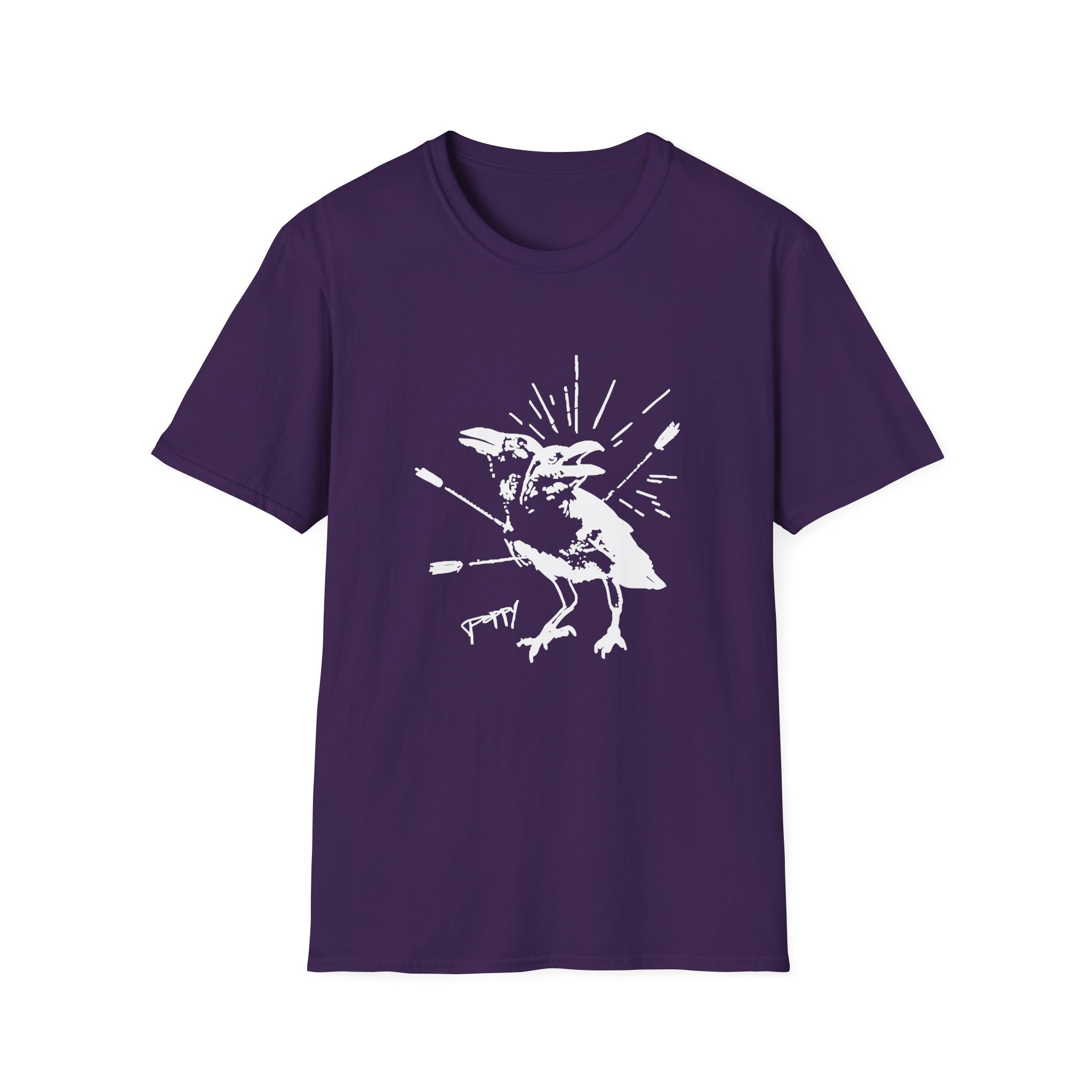 Poppy Coward Birds Unisex Softstyle T-Shirt