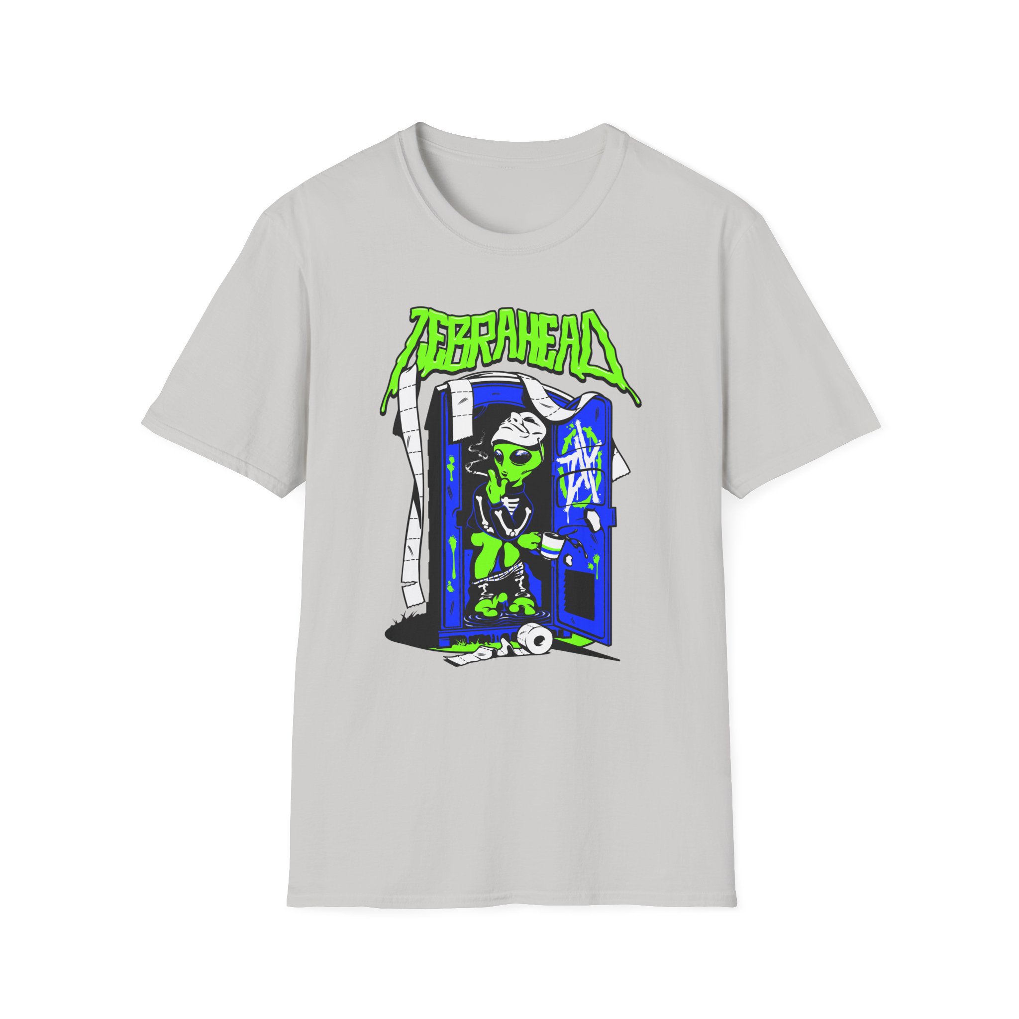 Zebrahead White ZH Coffee break Unisex Softstyle T-Shirt
