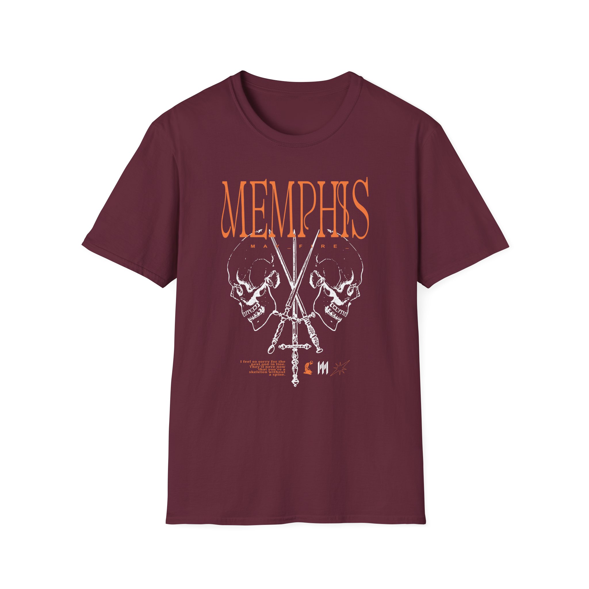 Memphis May Fire Crossed Swords Unisex Softstyle T-Shirt