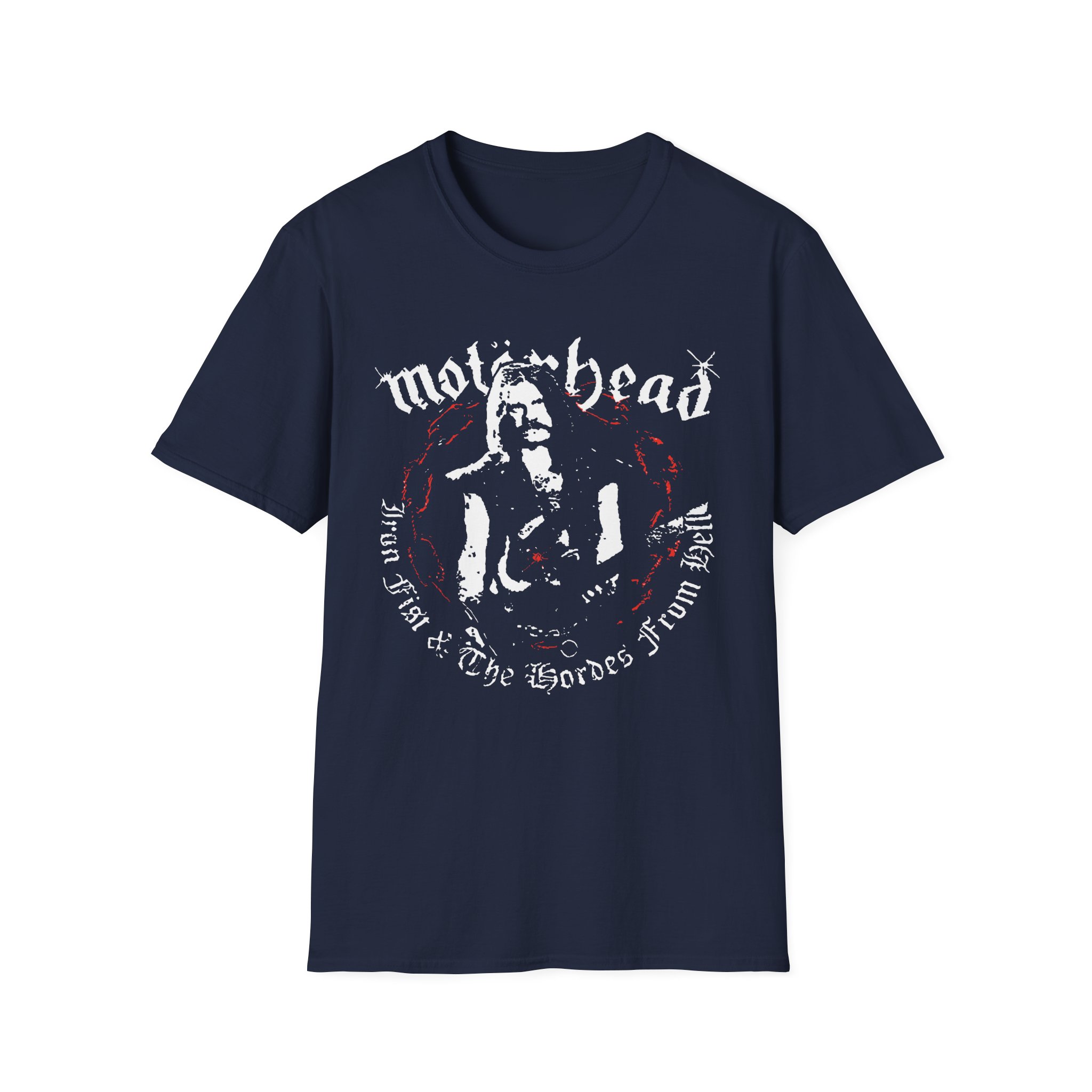 Motorhead Lemmy Hordes From Hell Unisex Softstyle T-Shirt