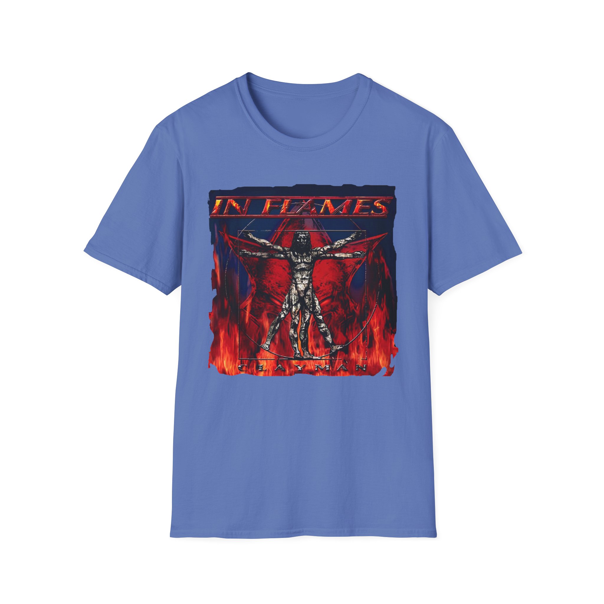In Flames Clayman Album Art Unisex Softstyle T-Shirt