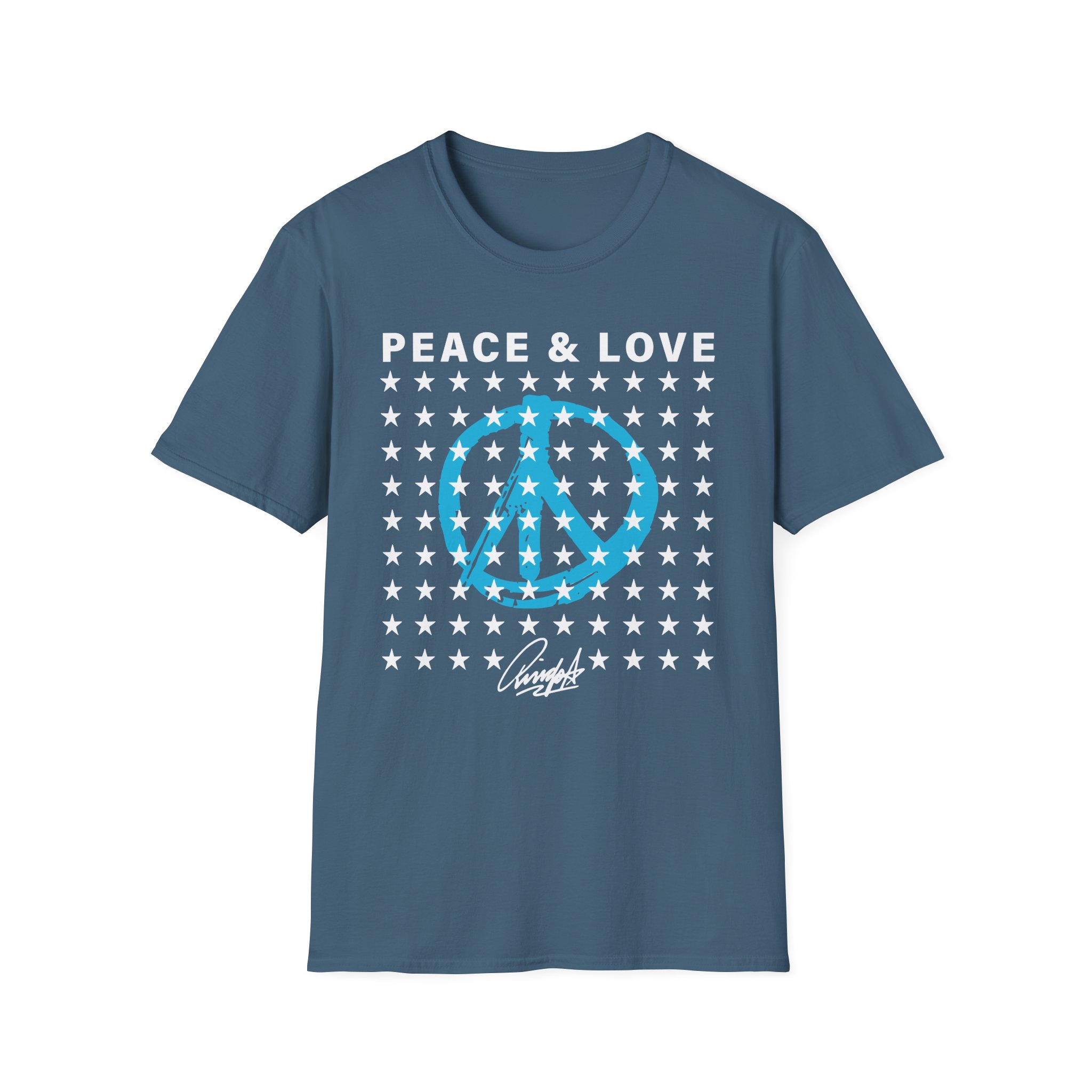 Ringo Starr Peace & Love Stars Unisex Softstyle T-Shirt