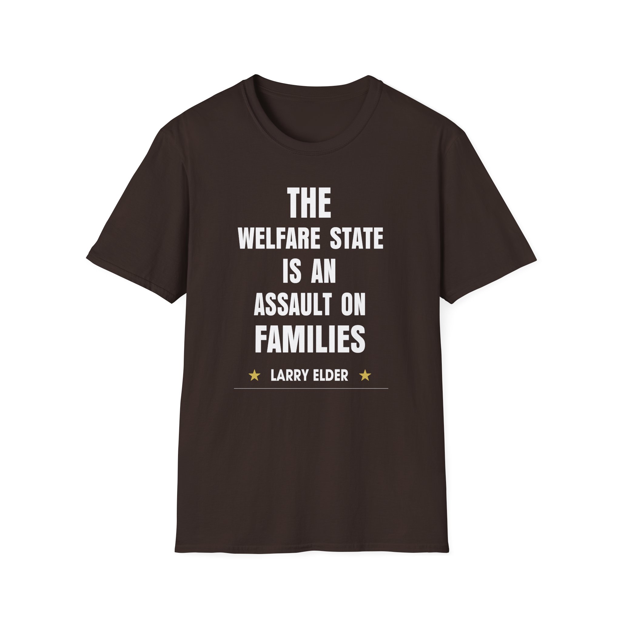 Larry Elder the Welfare State is an Assaulton Families unisex softstyle t-shirt