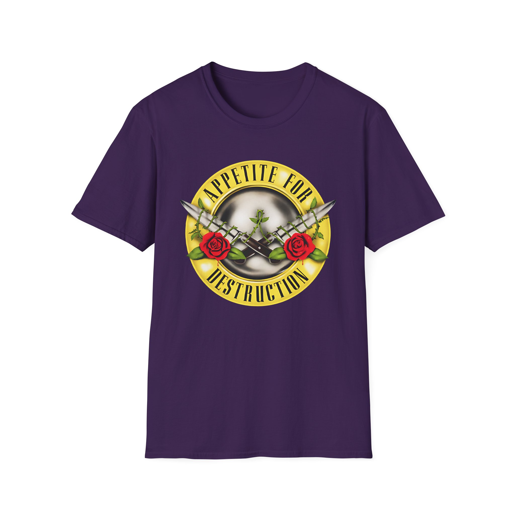 Guns N Roses Appetite for Destruction Knives Unisex Softstyle T-Shirt