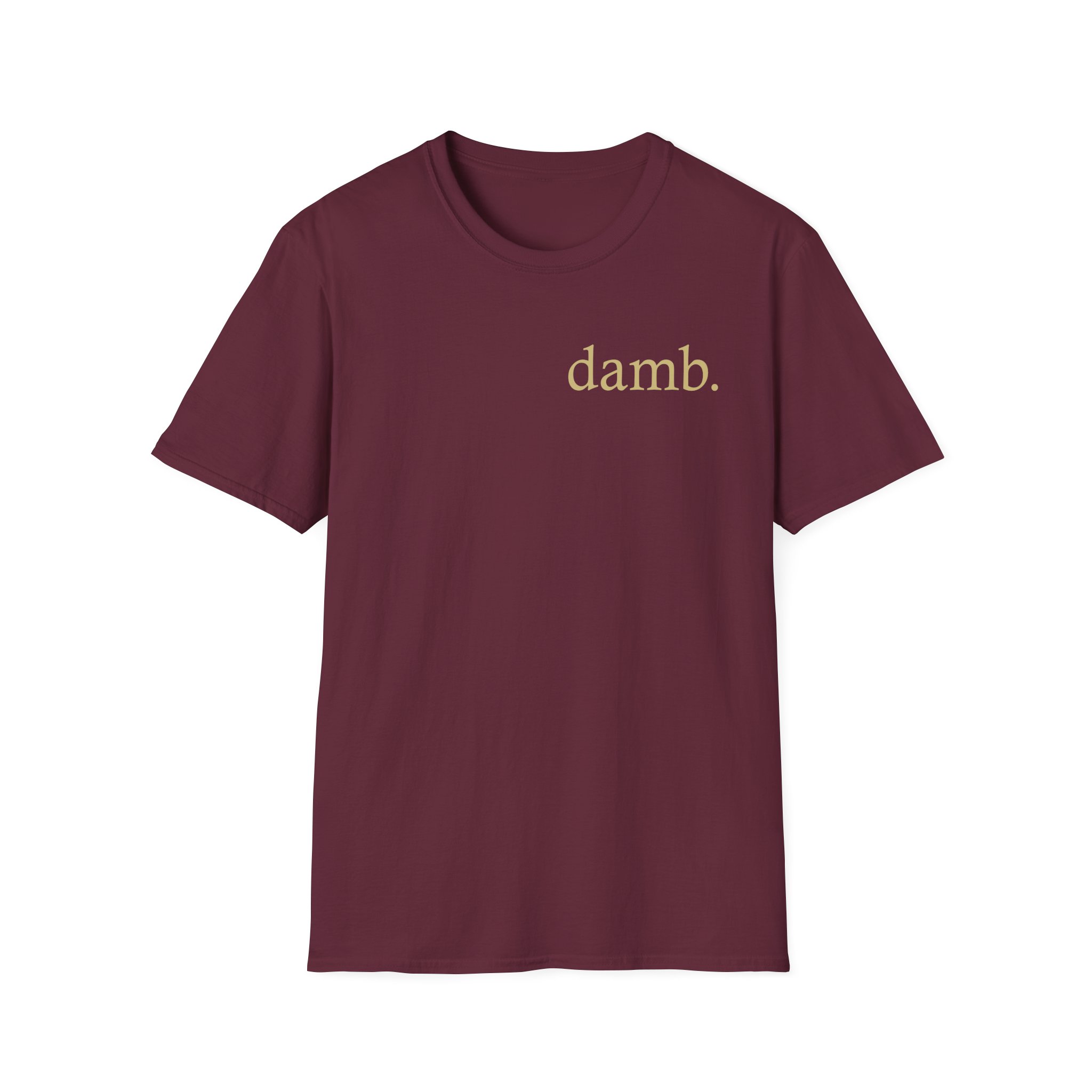 Smii7y Damb Gold Foil Unisex Softstyle T-Shirt
