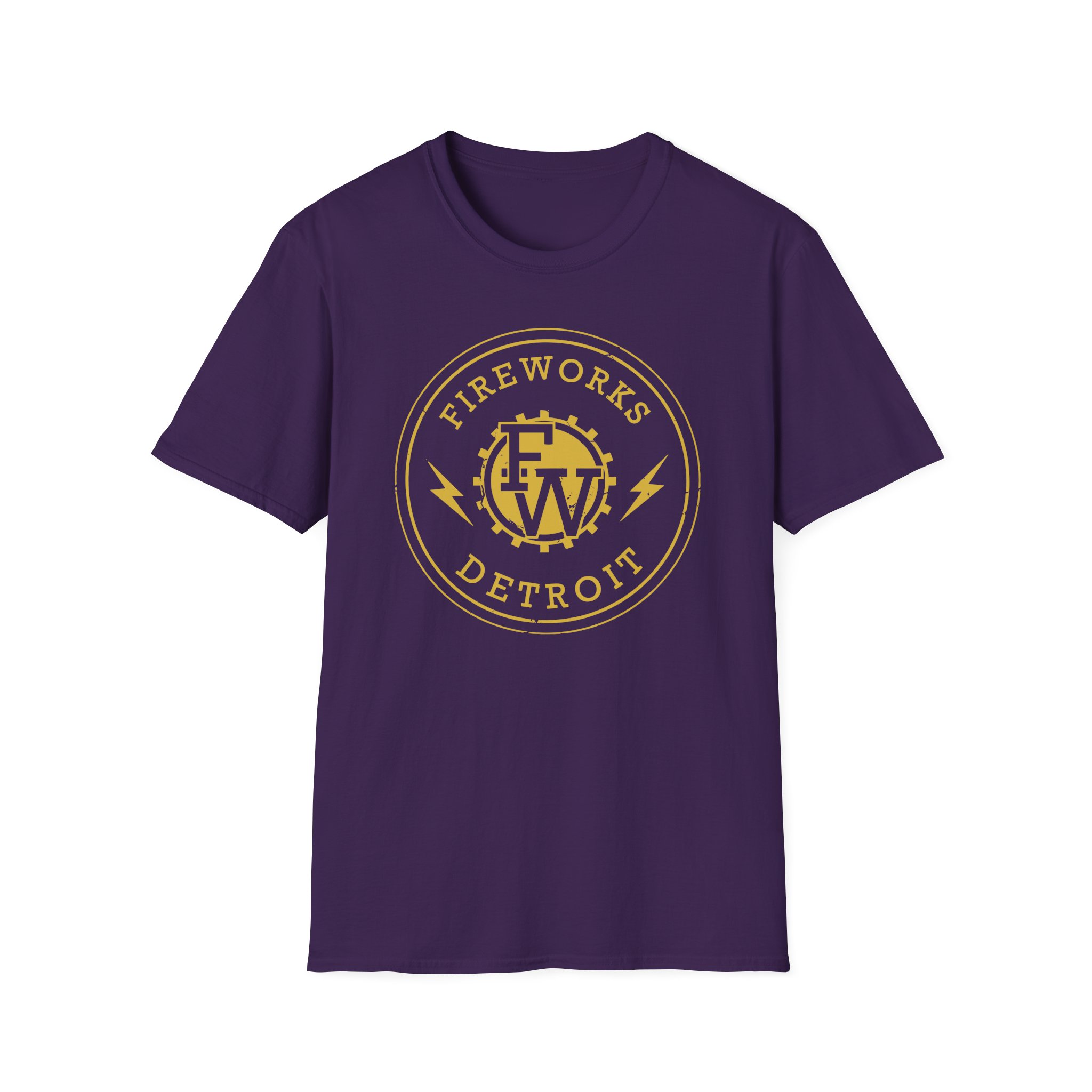 Fireworks Lightning Bolt Unisex Softstyle T-Shirt