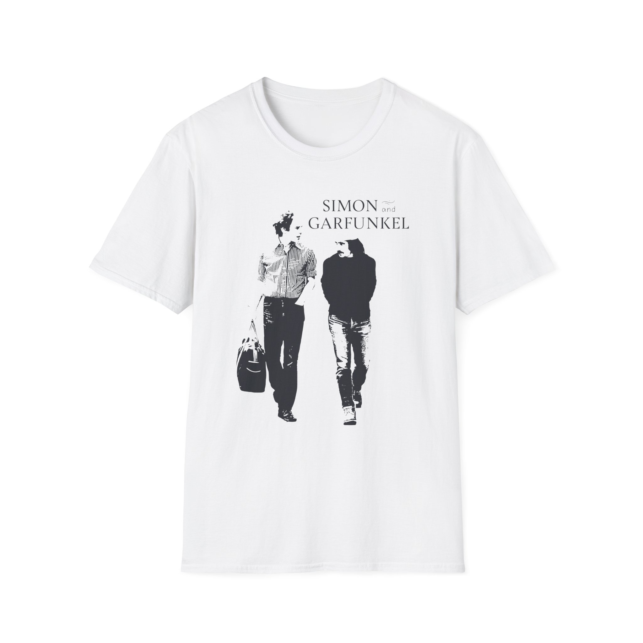 Simon and Garfunkel Walking Unisex Softstyle T-Shirt