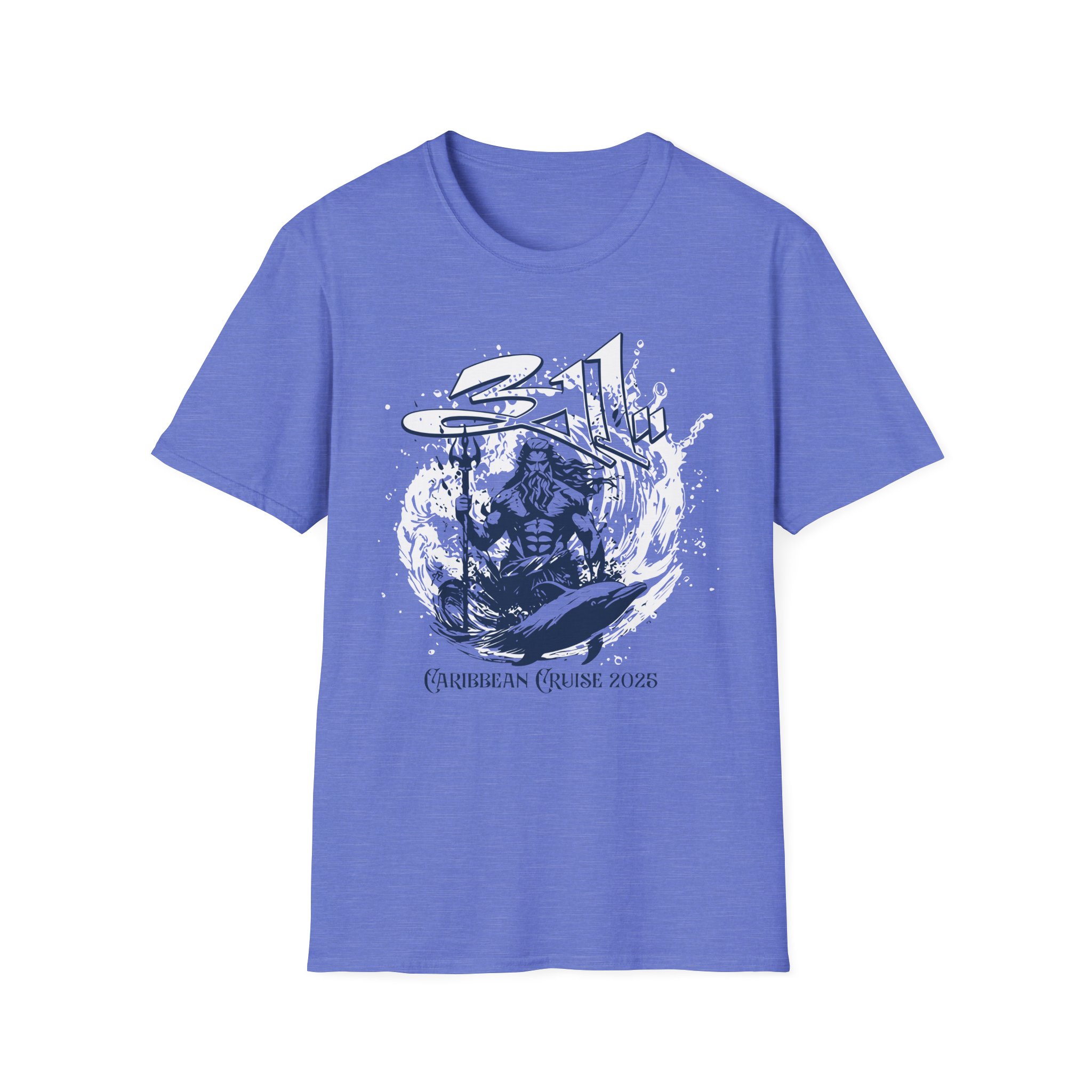 311 Caribbean Cruise 2025 Poseidon Unisex Softstyle T-Shirt