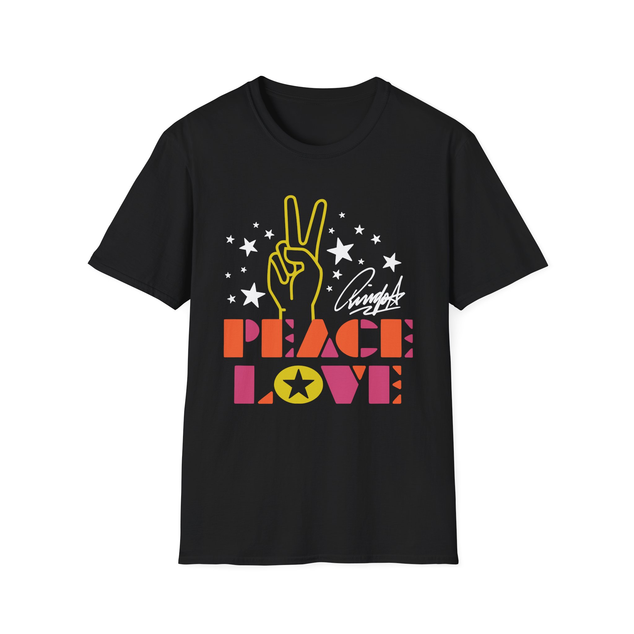 Ringo Starr Peace & Love Peace Sign Unisex Softstyle T-Shirt