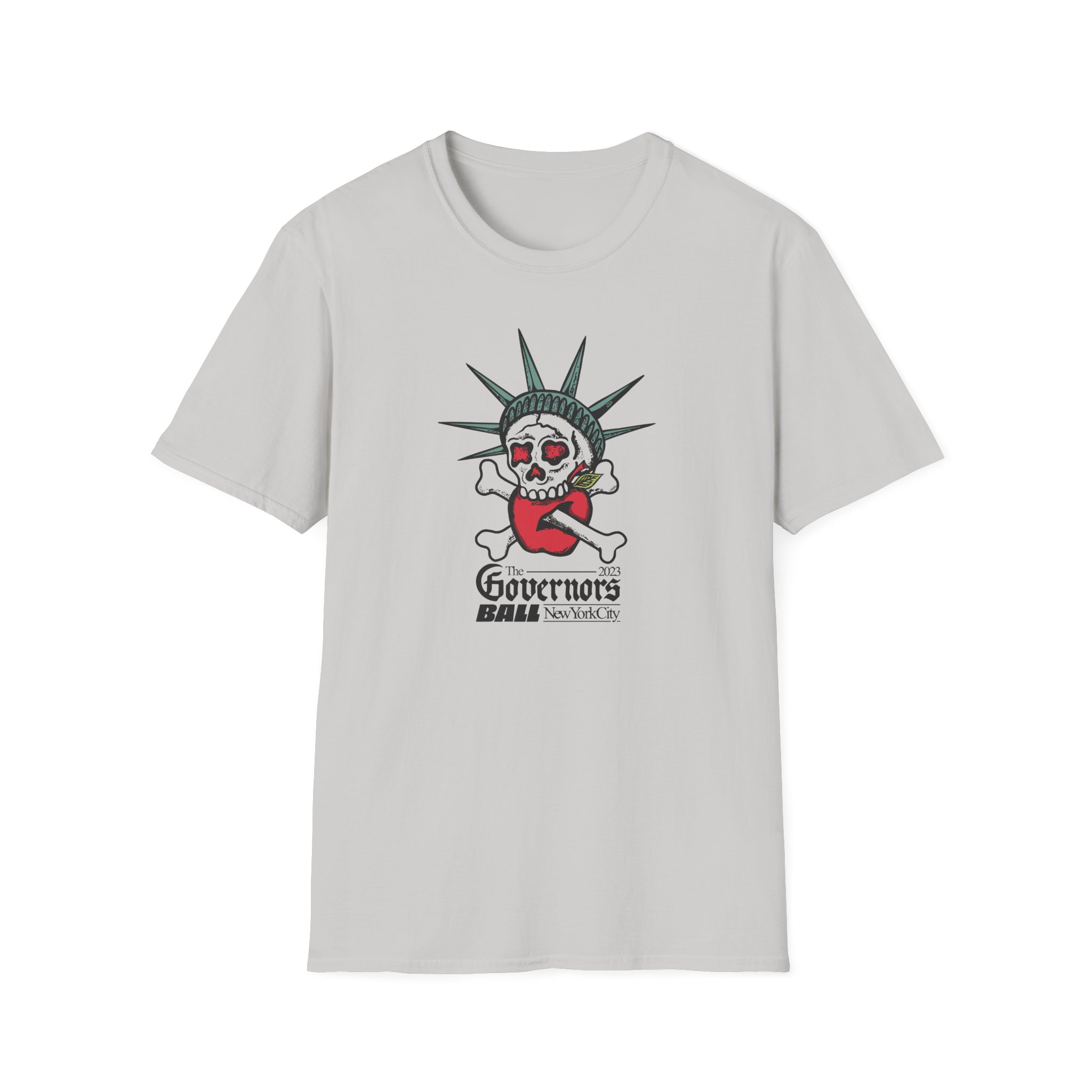 Gov Ball Liberty Skull Unisex Softstyle T-Shirt