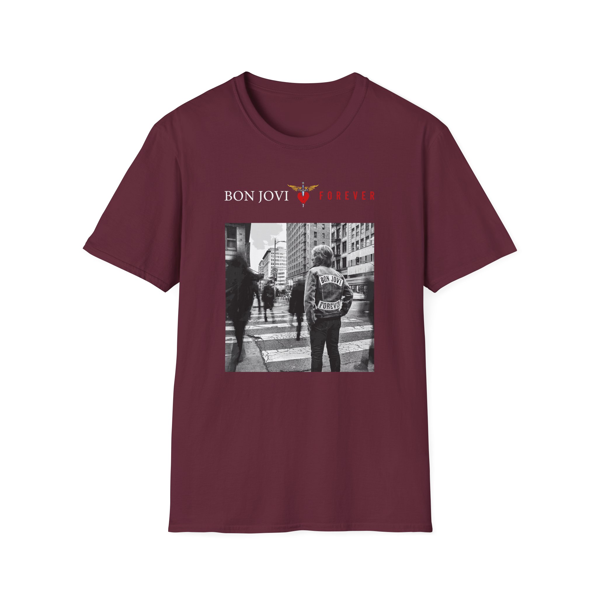 Bon Jovi Album Cover Unisex Softstyle T-Shirt