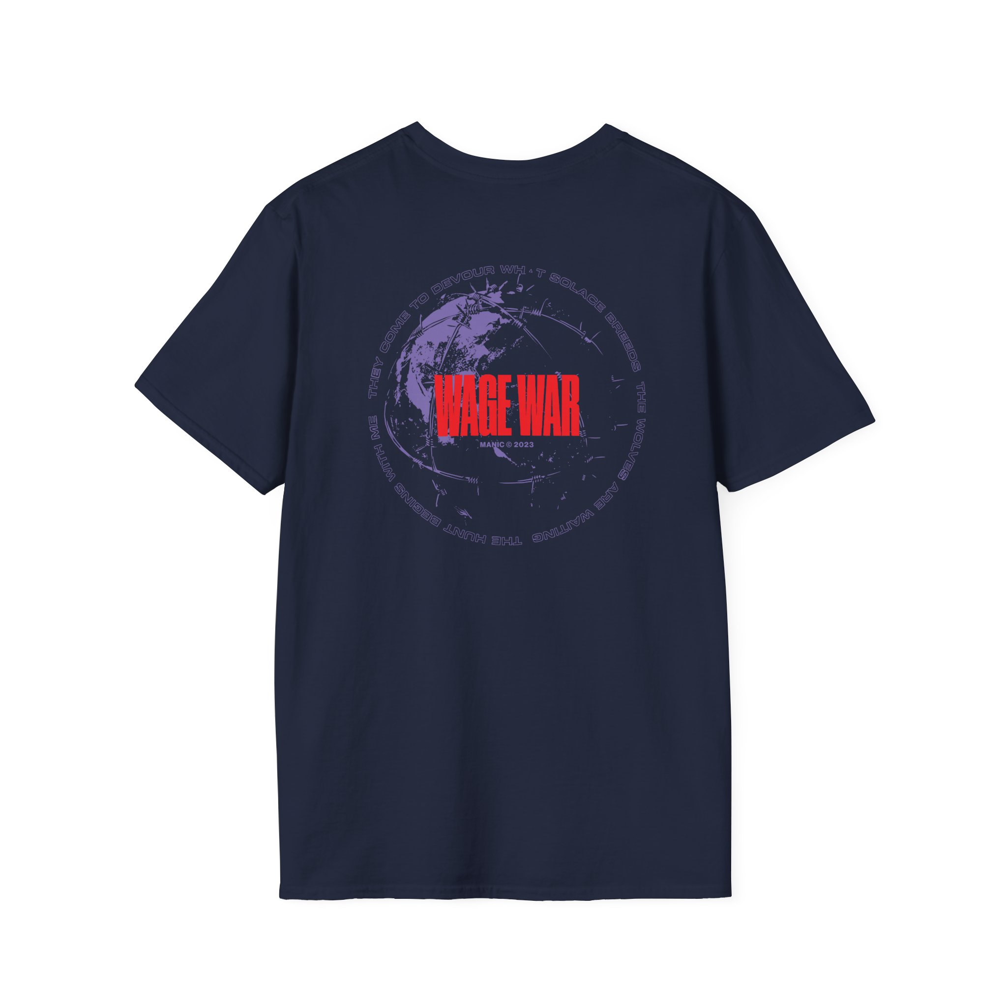 Wage War Barbed Wire Globe Unisex Softstyle T-Shirt