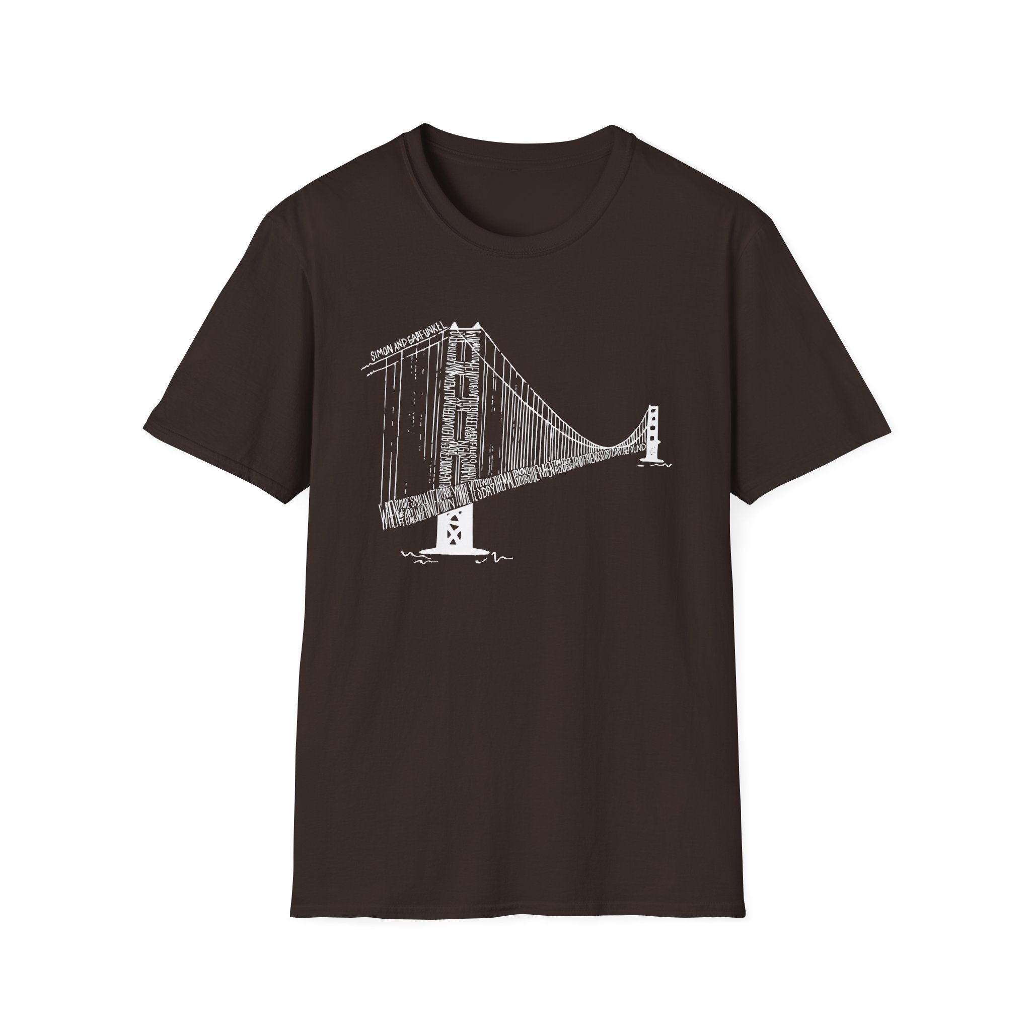 Simon and Garfunkel Bridge Unisex Softstyle T-Shirt