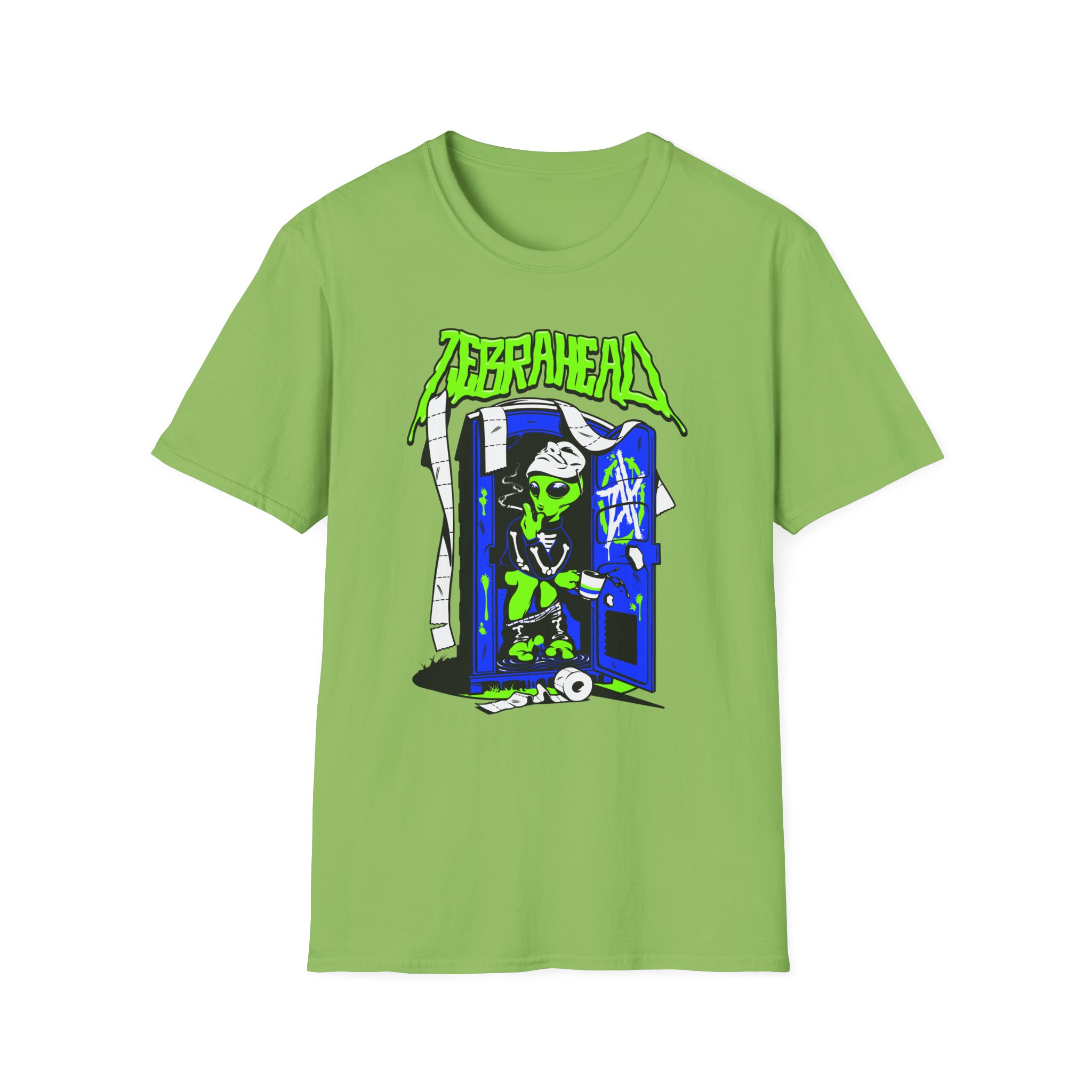 Zebrahead White ZH Coffee break Unisex Softstyle T-Shirt
