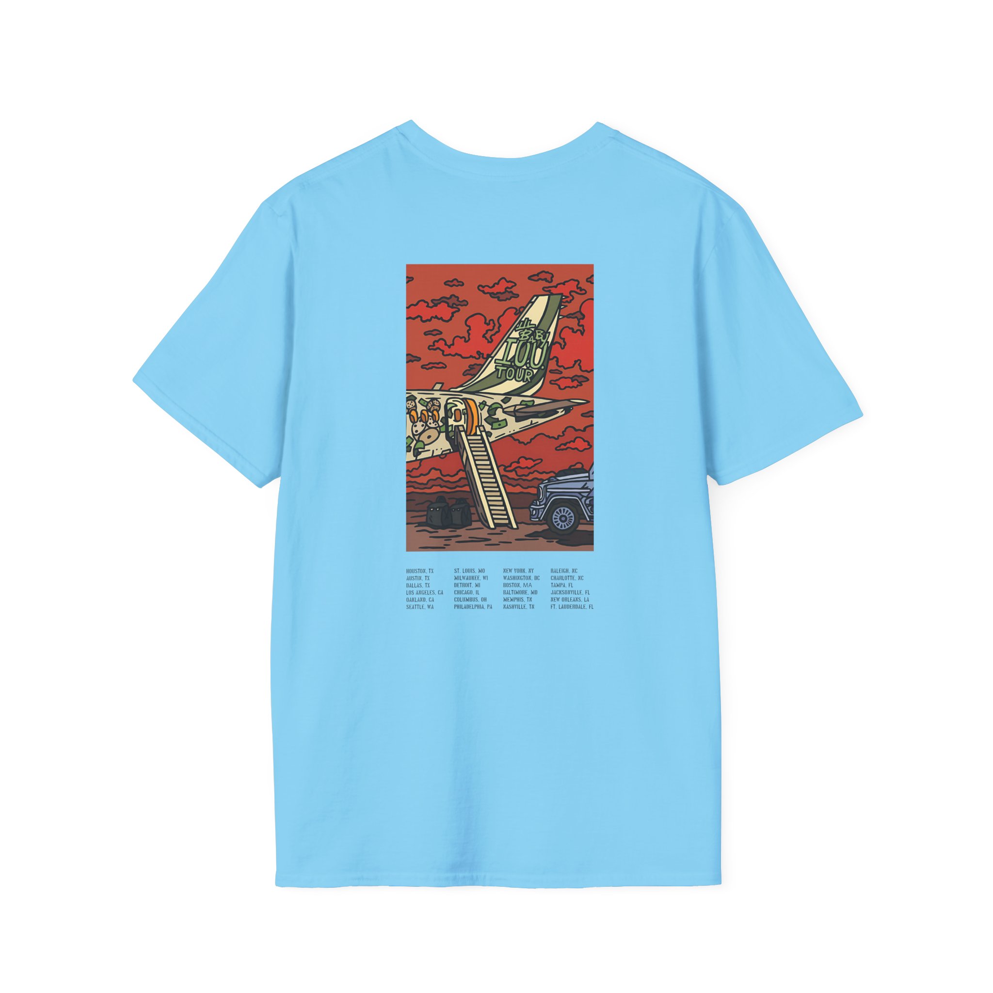 Lil Baby Iou Tour Flying Unisex Softstyle T-Shirt
