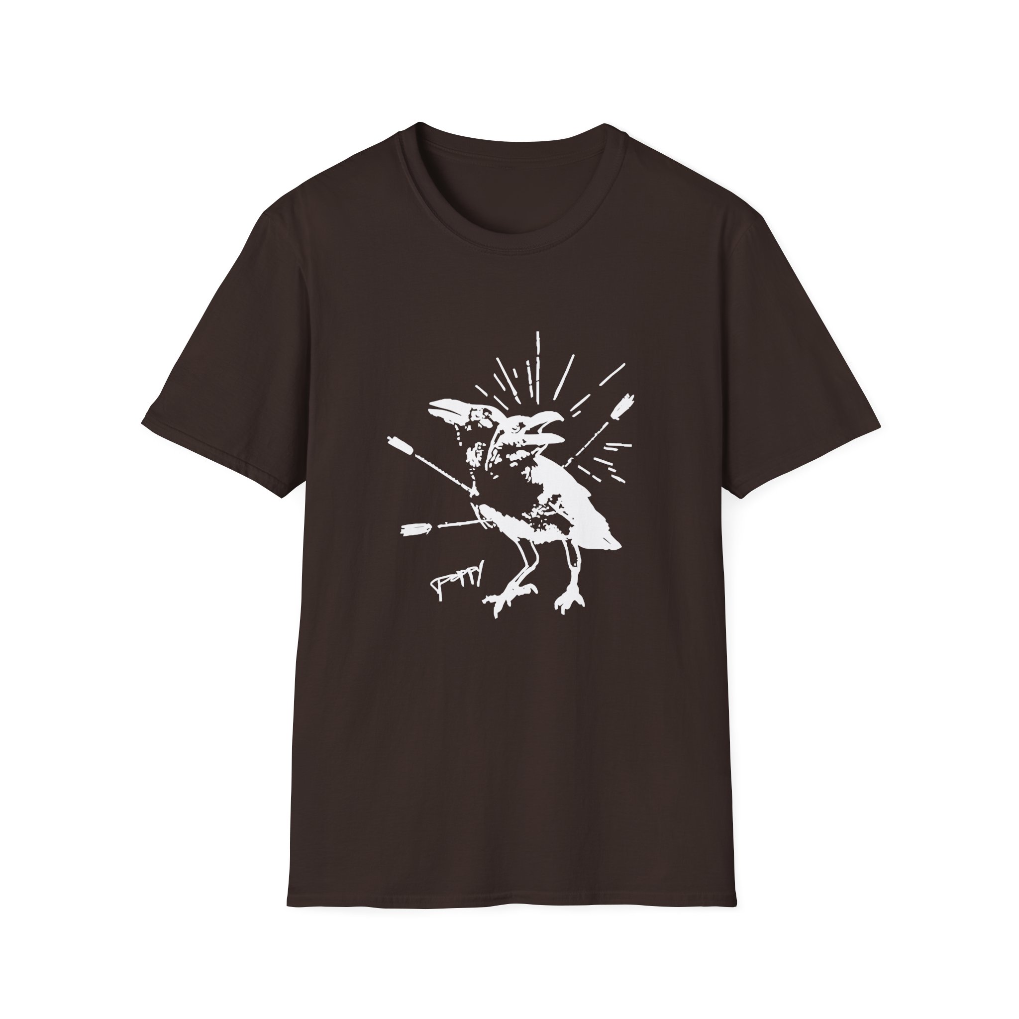Poppy Coward Birds Unisex Softstyle T-Shirt