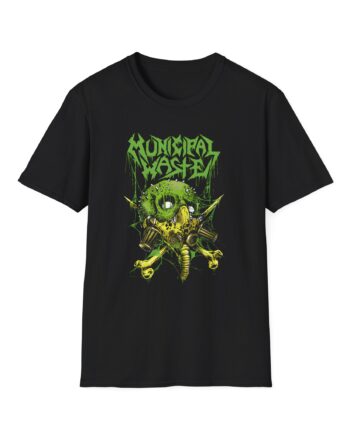Municipal Waste Gasmask Zombie Unisex Softstyle T-Shirt