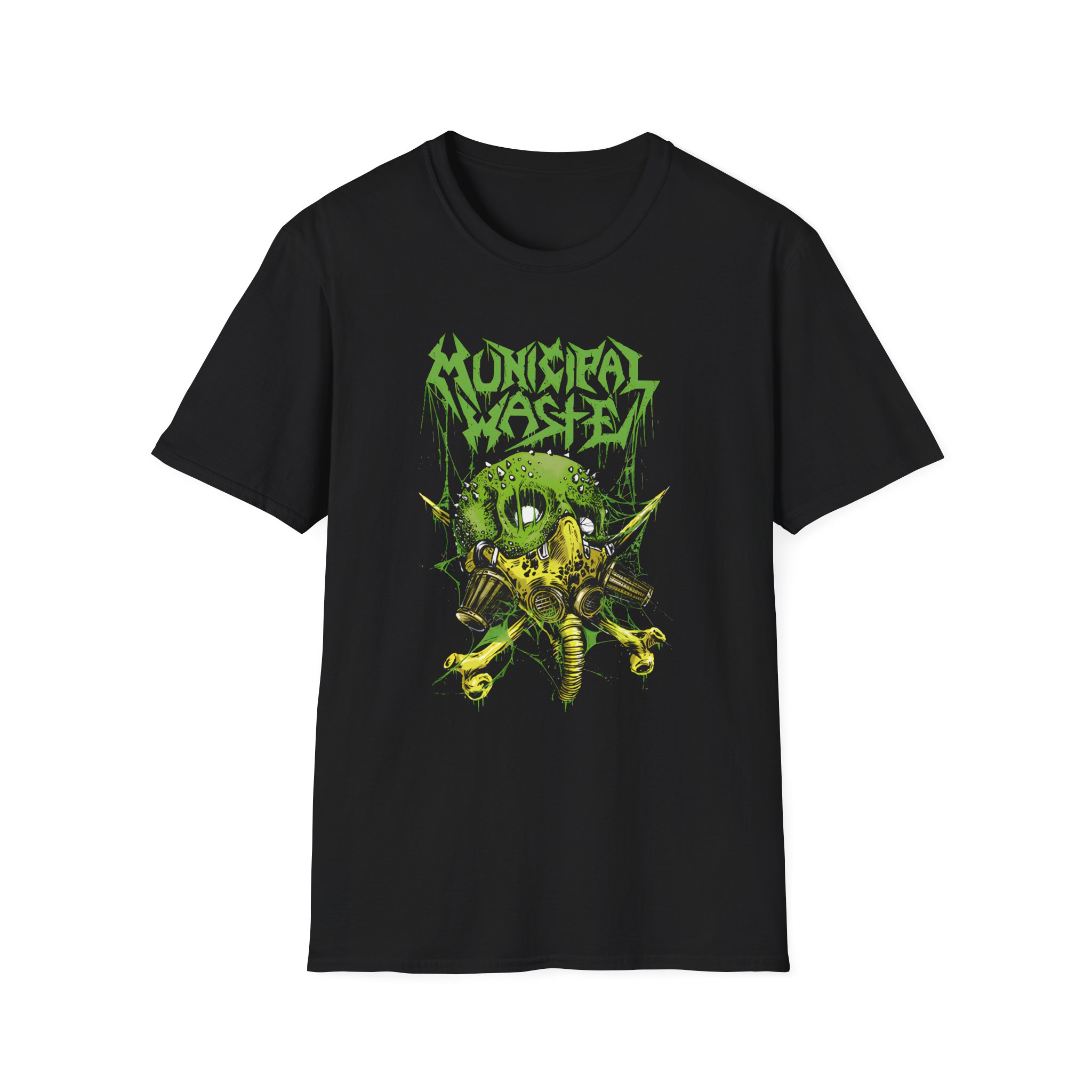 Municipal Waste Gasmask Zombie Unisex Softstyle T-Shirt