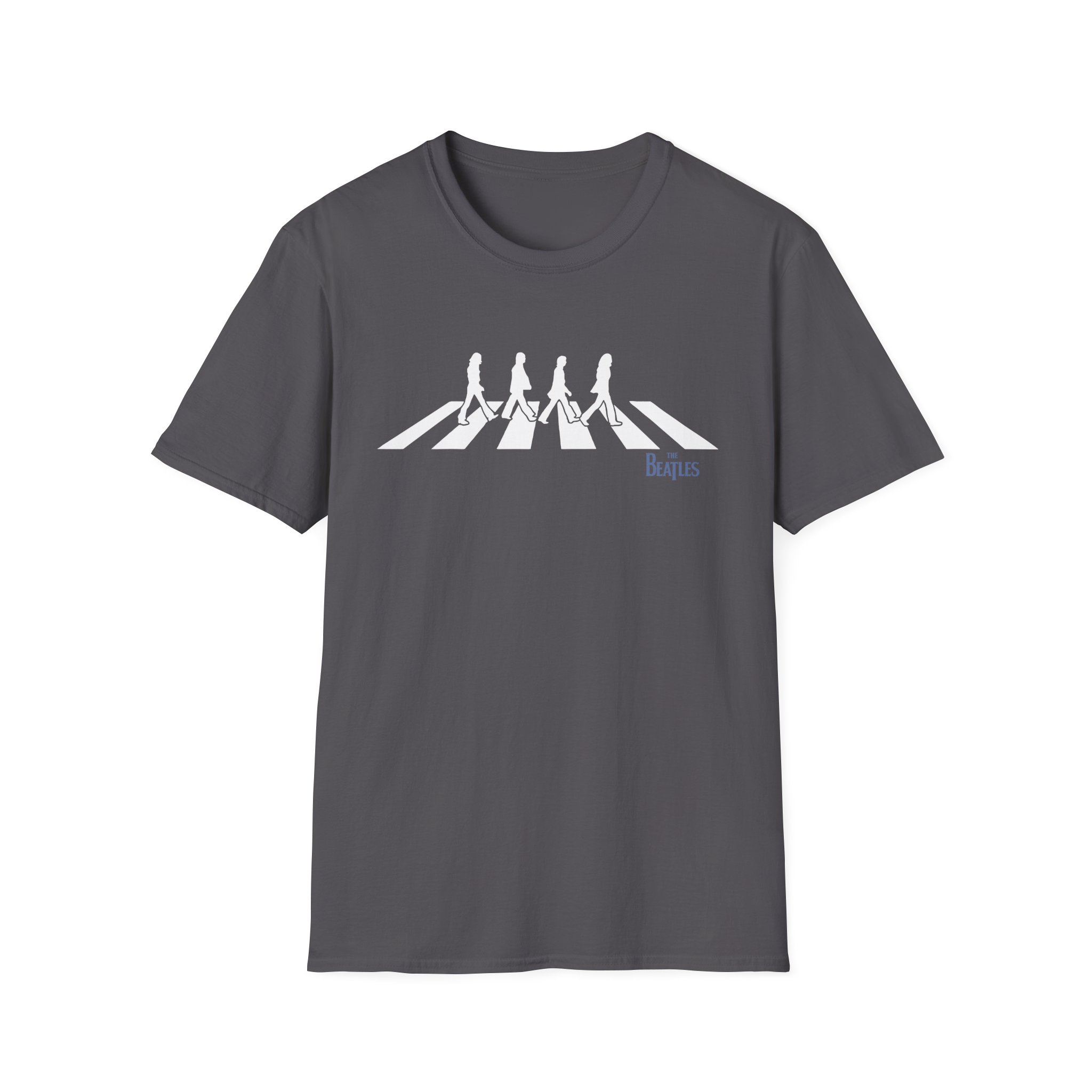 The Beatles Distressed Abbey Road Silhouette Unisex Softstyle T-Shirt