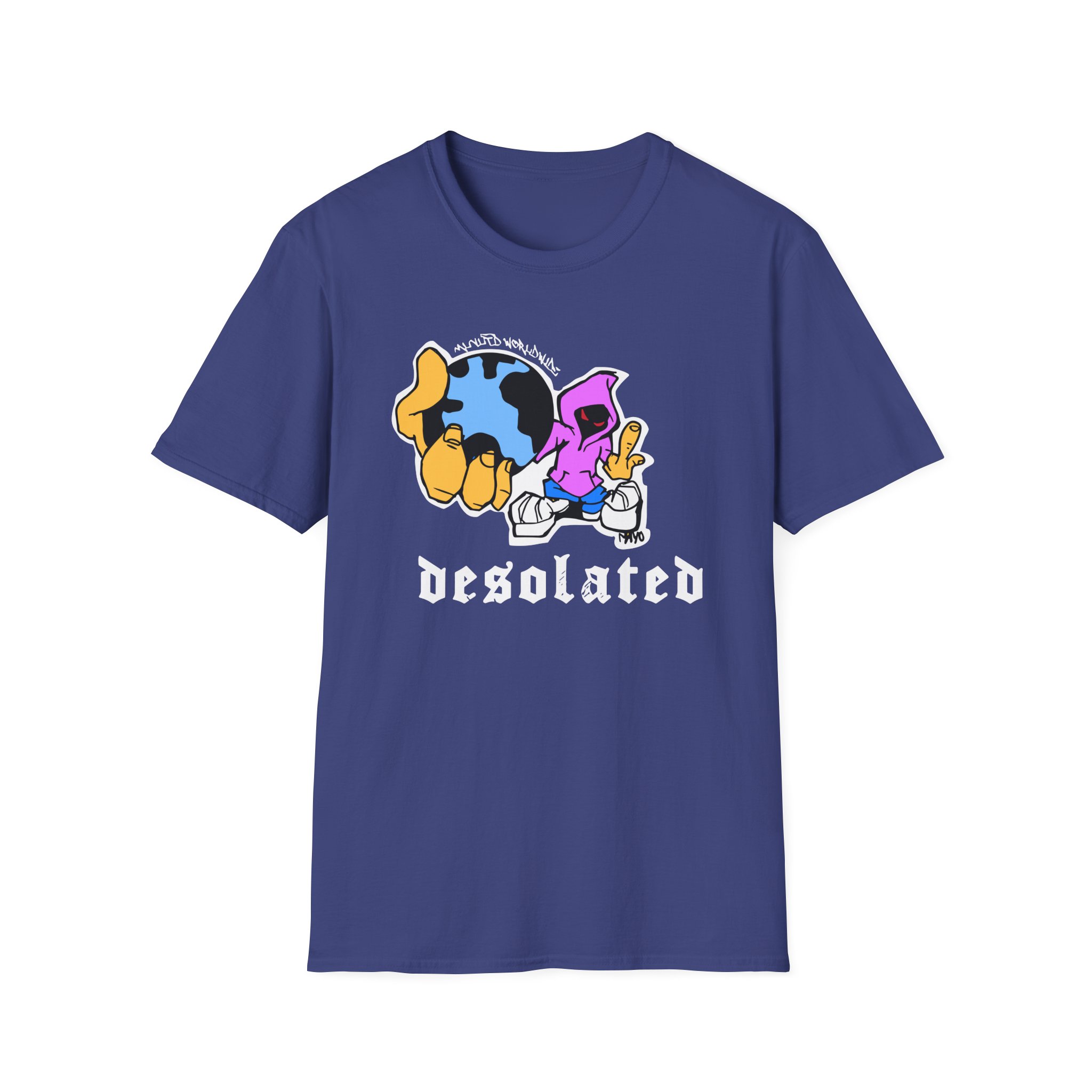 Desolated Globe Unisex Softstyle T-Shirt