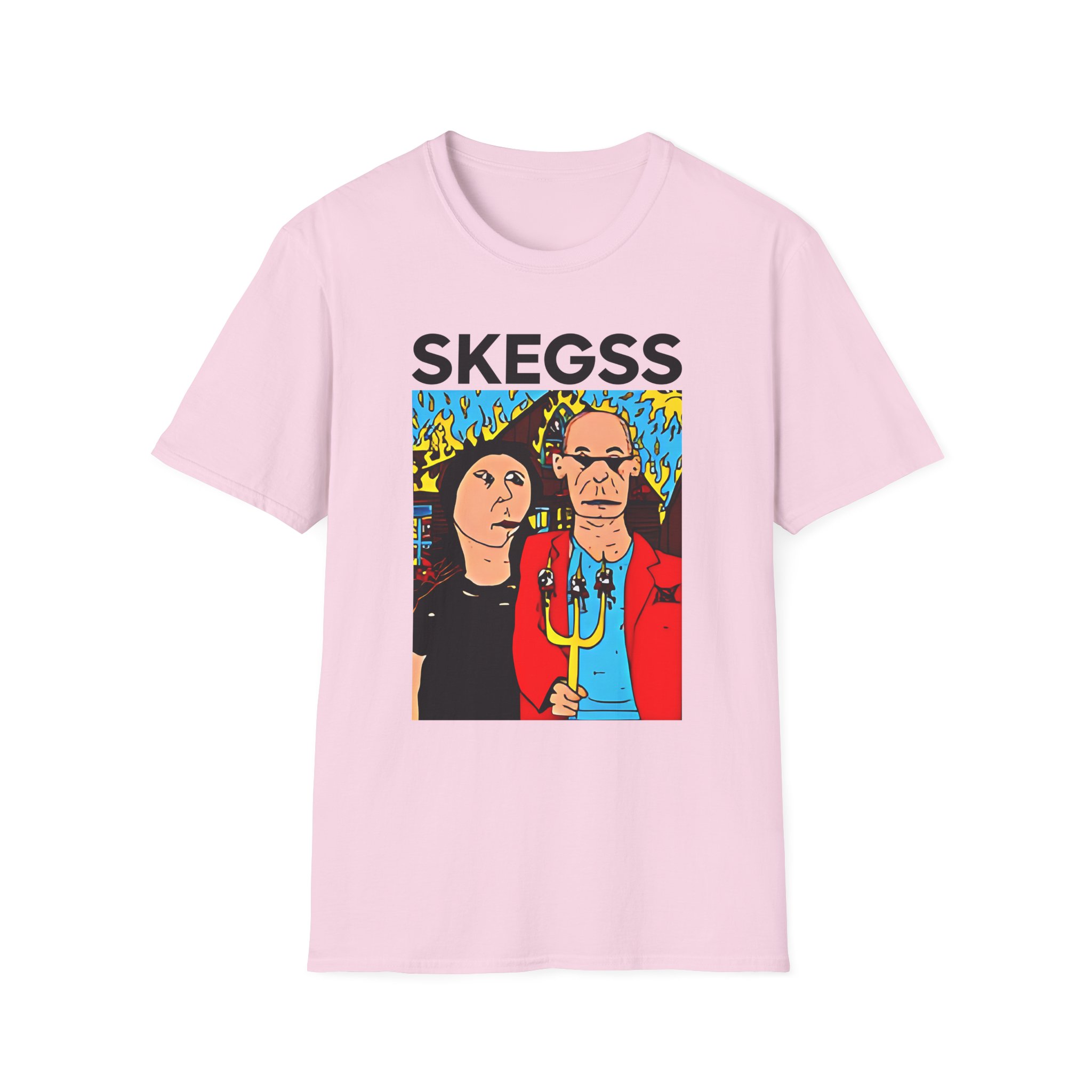 Skegss Gothic America Unisex Softstyle T-Shirt