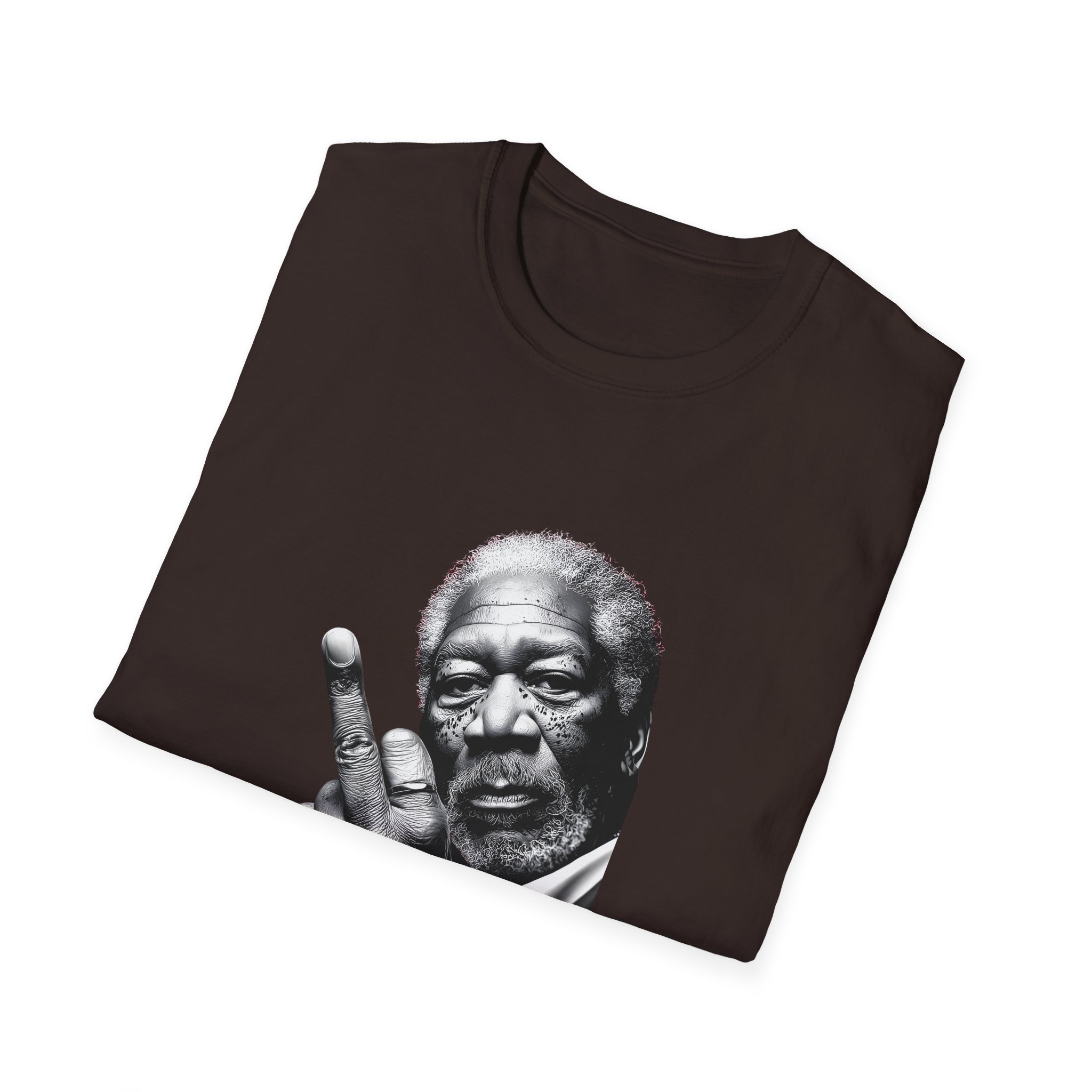 Morgan Freeman Middle Finger Unisex Softstyle T-Shirt