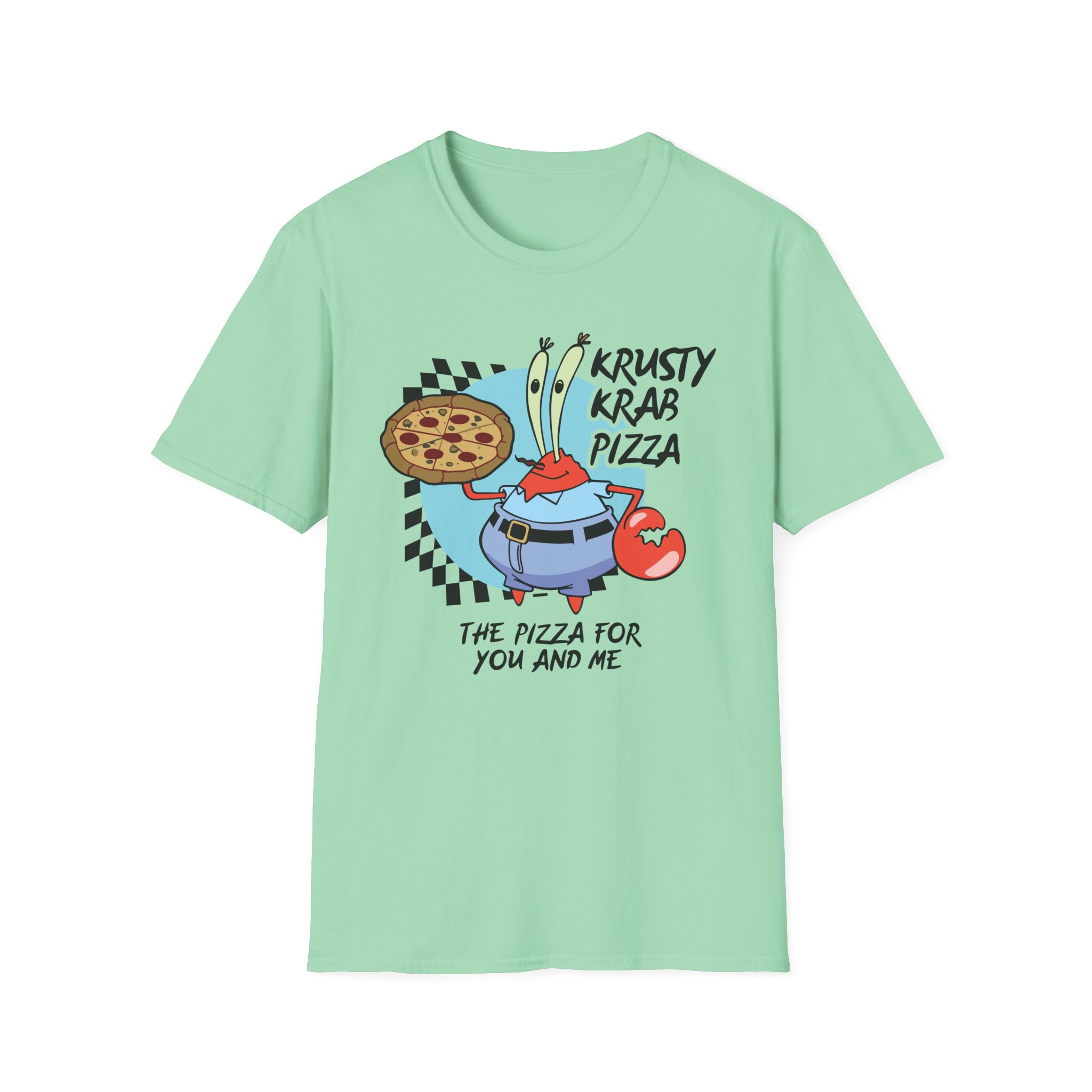 Spongebob The Krusty Krab Pizza Unisex Softstyle T-Shirt