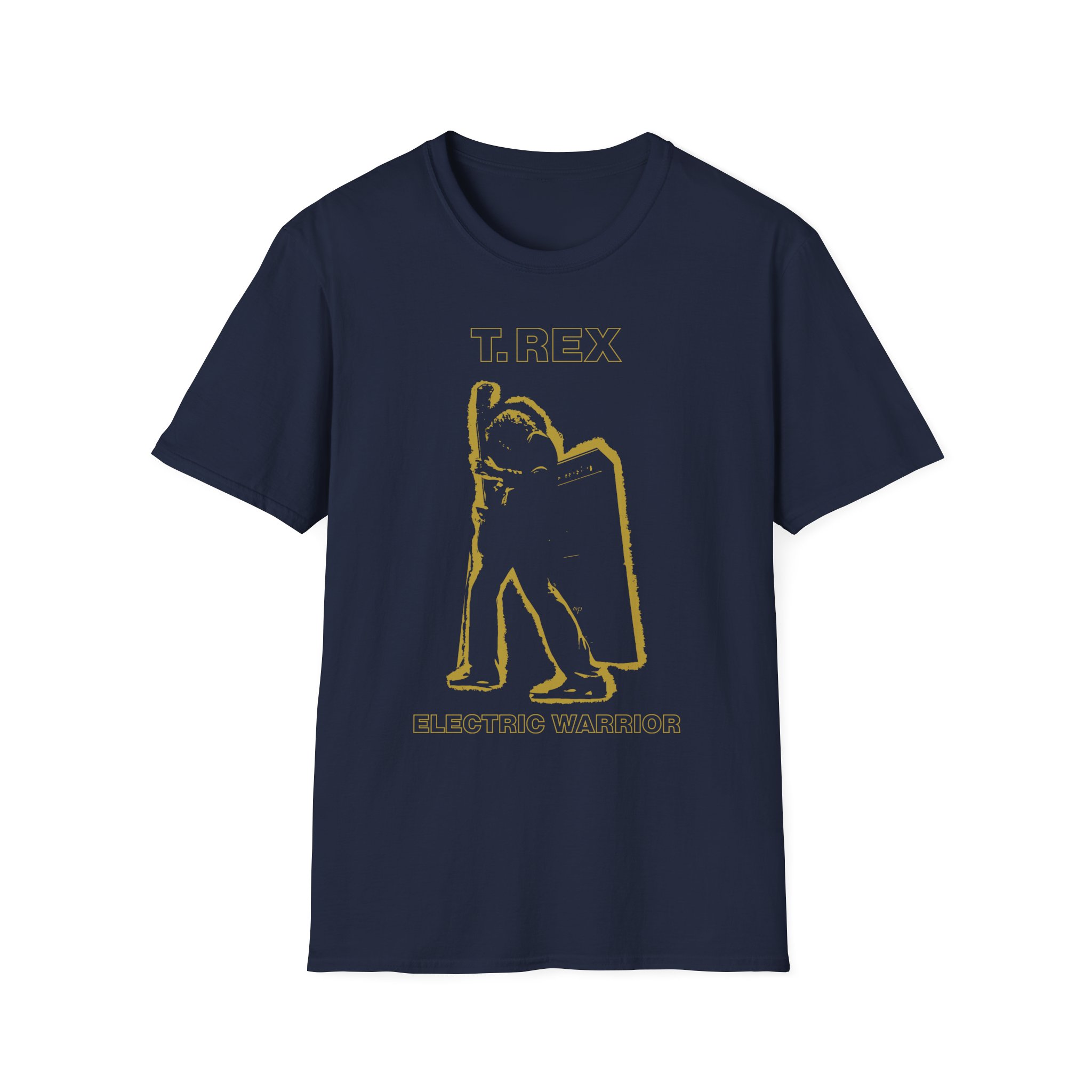 T Rex Electric Warrior Unisex Softstyle T-Shirt