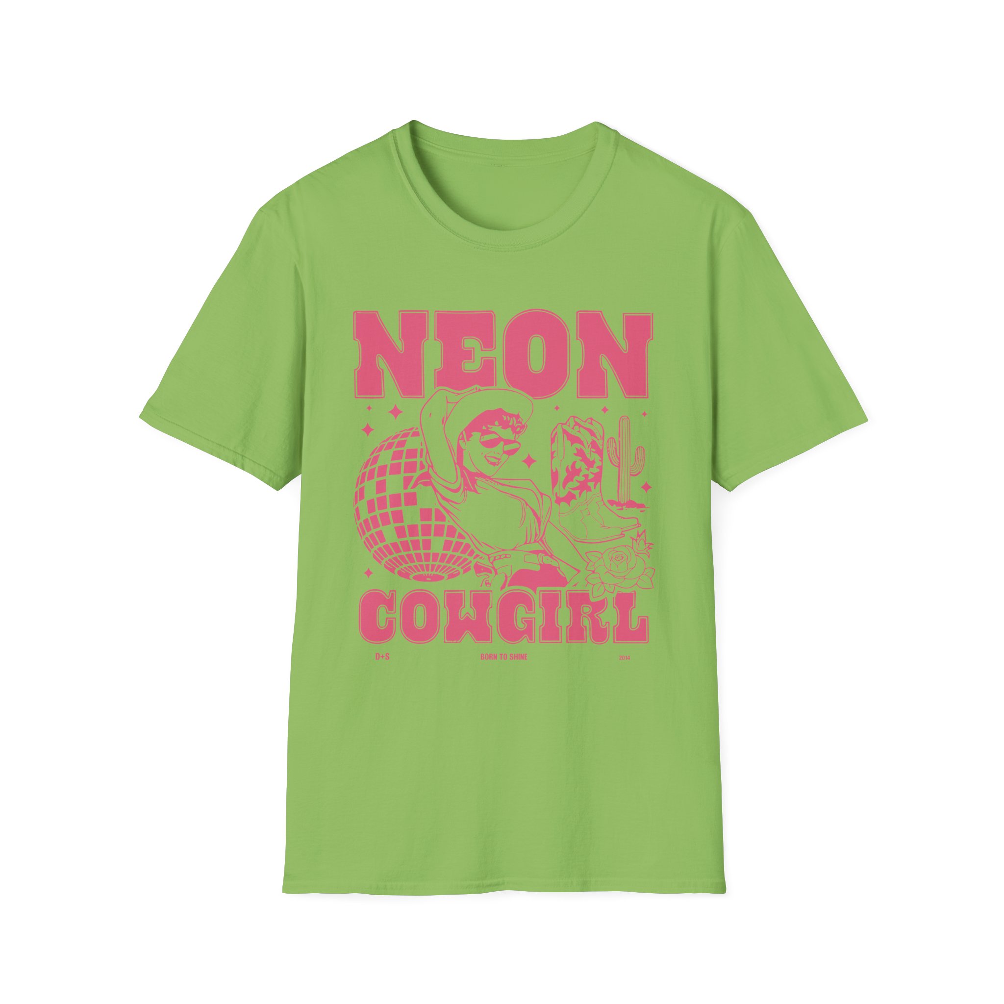 Dan and Shay Neon Cowgirl Unisex Softstyle T-Shirt