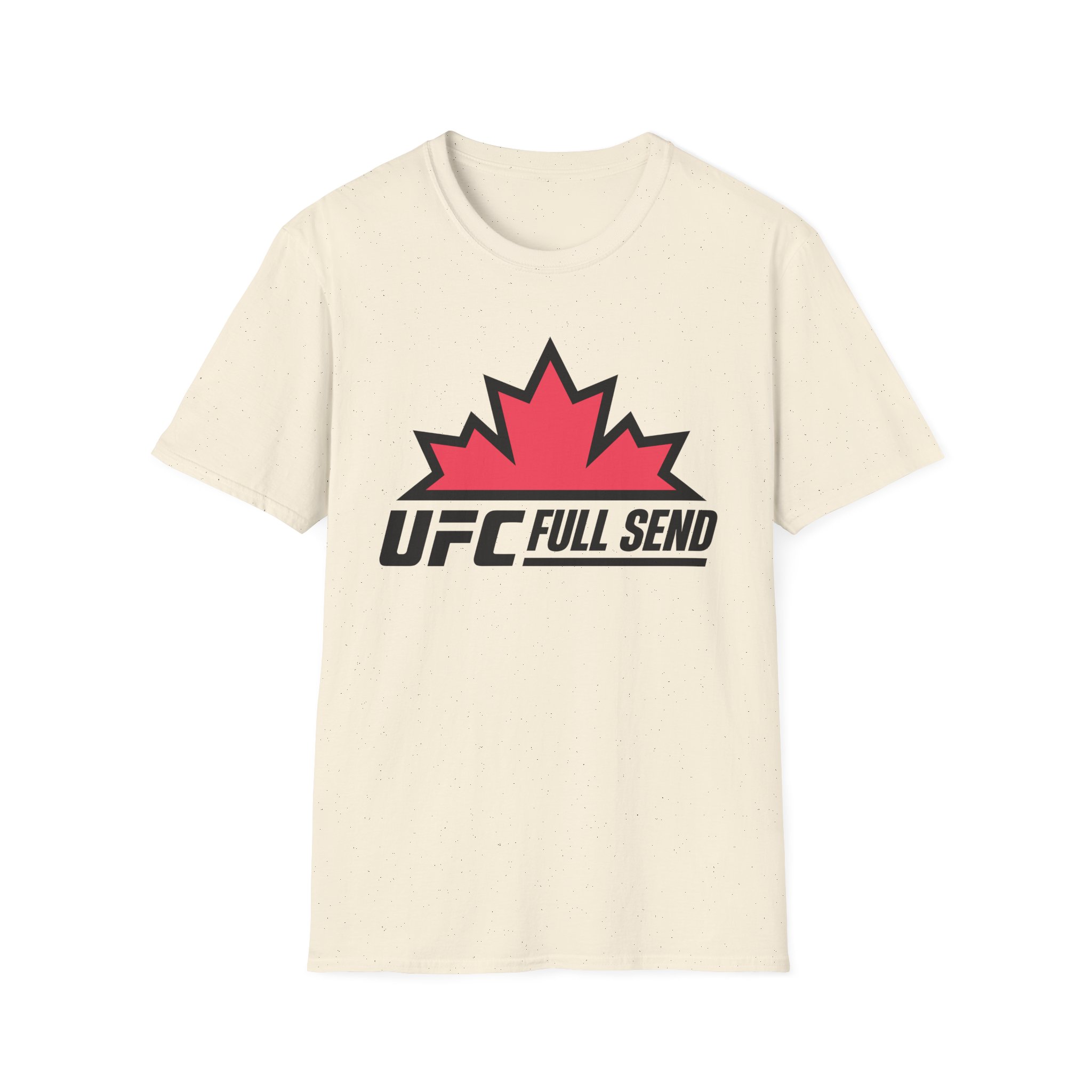 Full Send UFC Canada Leaf Unisex Softstyle T-Shirt