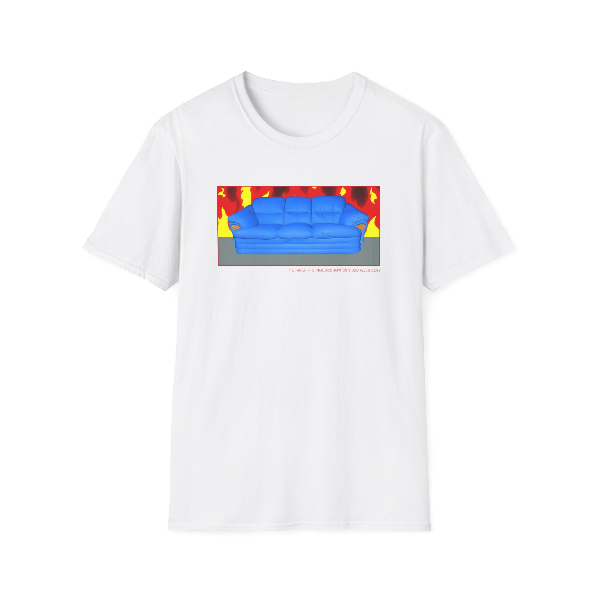 B Burning Couch Unisex Softstyle T-Shirt