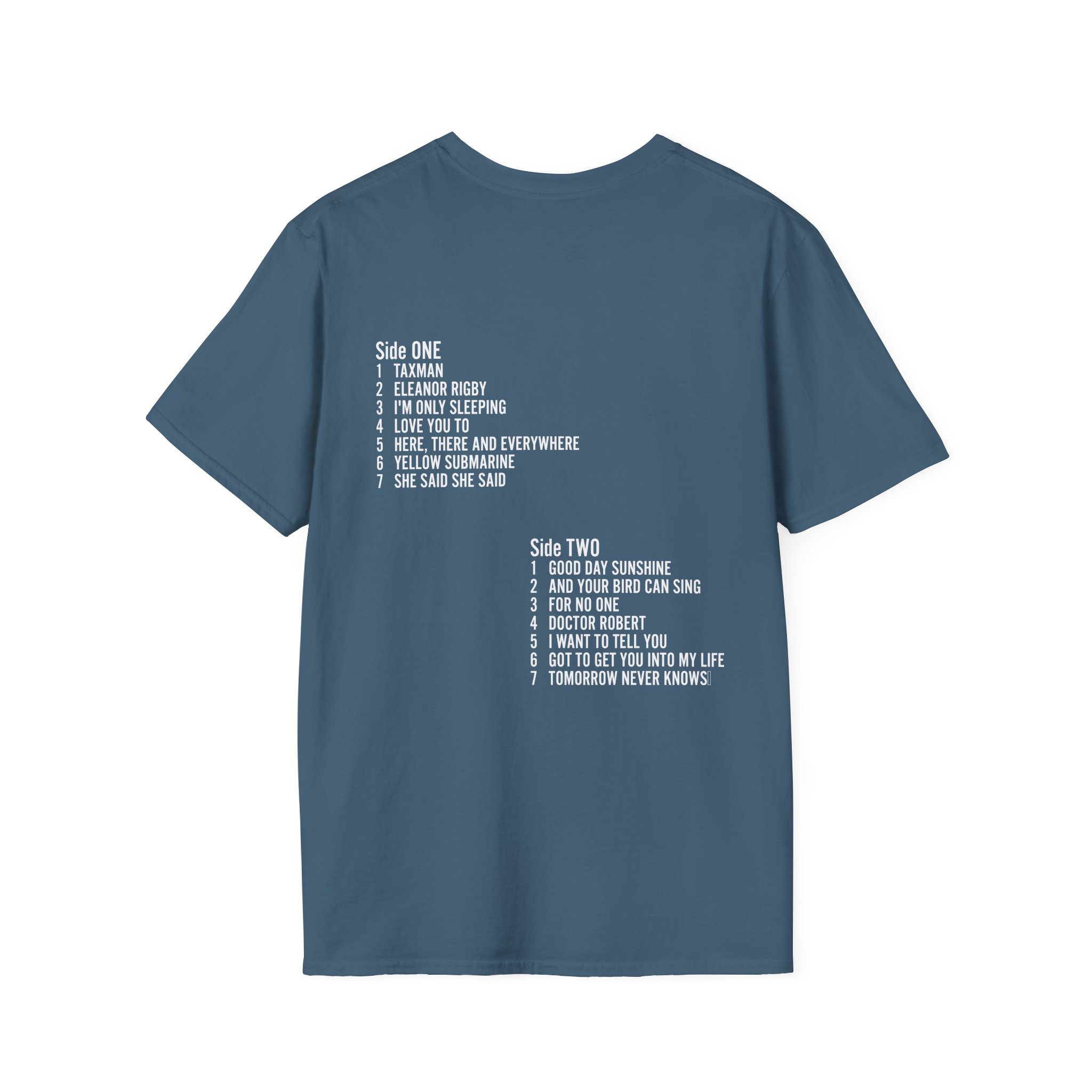 The Beatles Revolver Tracklist Unisex Softstyle T-Shirt