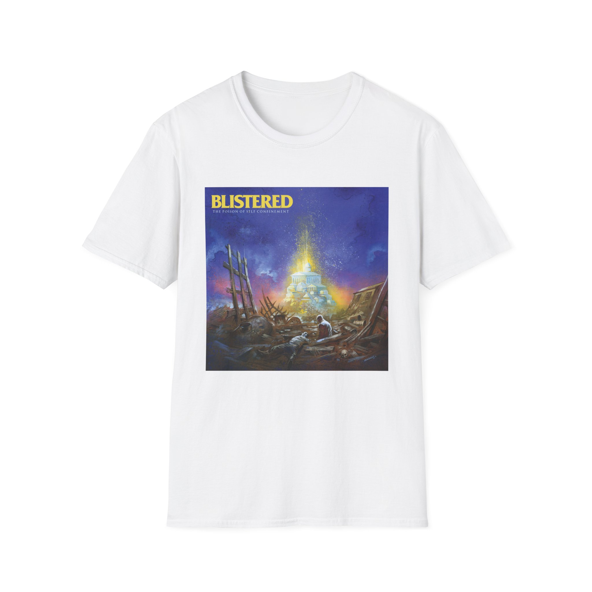 Blistered Self Confinement Unisex Softstyle T-Shirt