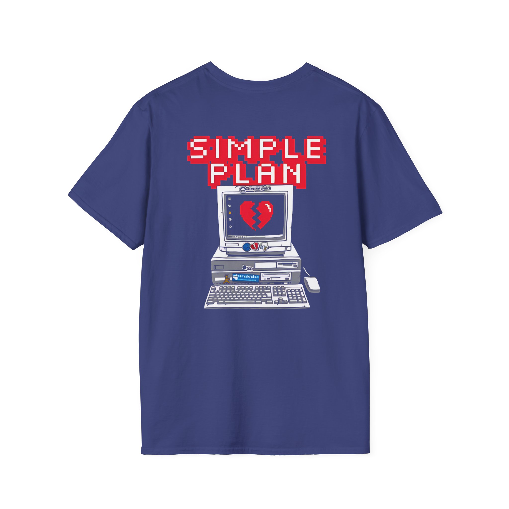 Simple Plan 90's Computer Unisex Softstyle T-Shirt